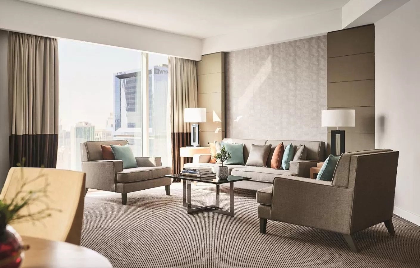 Living room in Pullman Doha West Bay