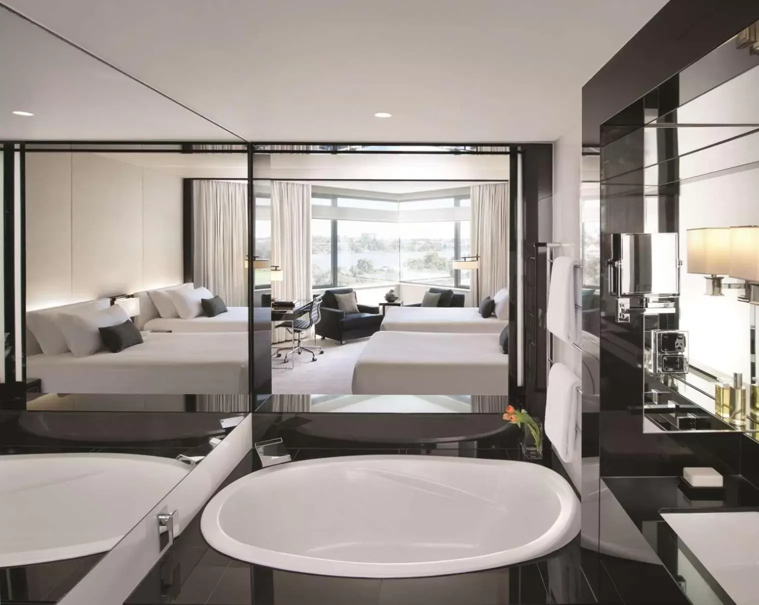 Bedroom, Bathroom in Crown Metropol Perth