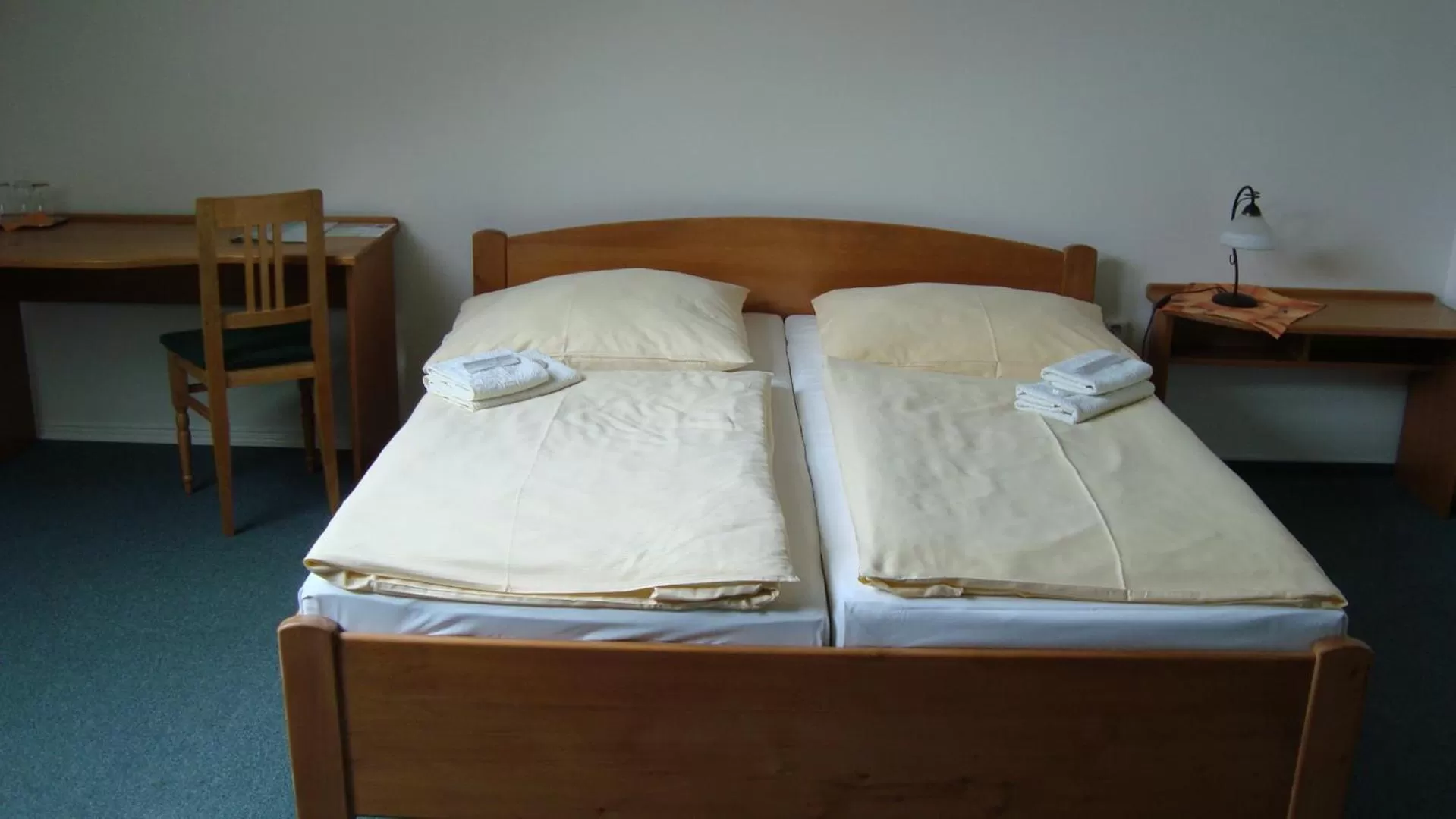 Bed in Hotel Krakonoš