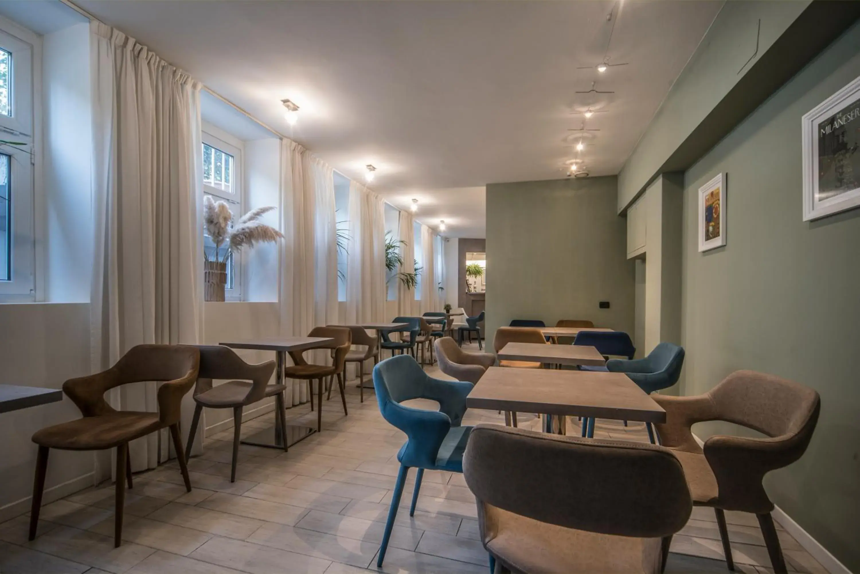 Lounge or bar, Restaurant/Places to Eat in Hotel Zara Milano