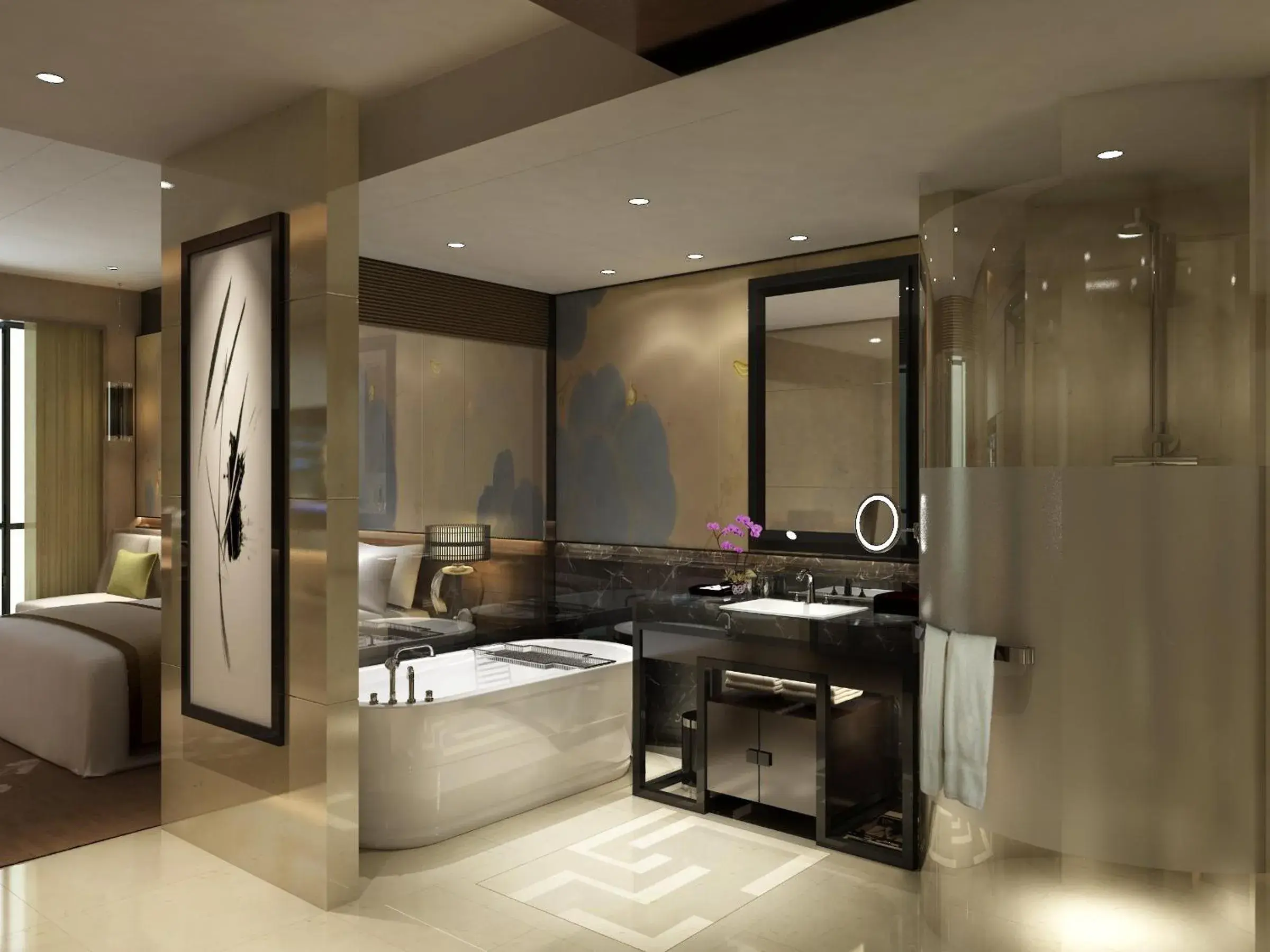 Bathroom in Crowne Plaza Chengdu West, an IHG Hotel