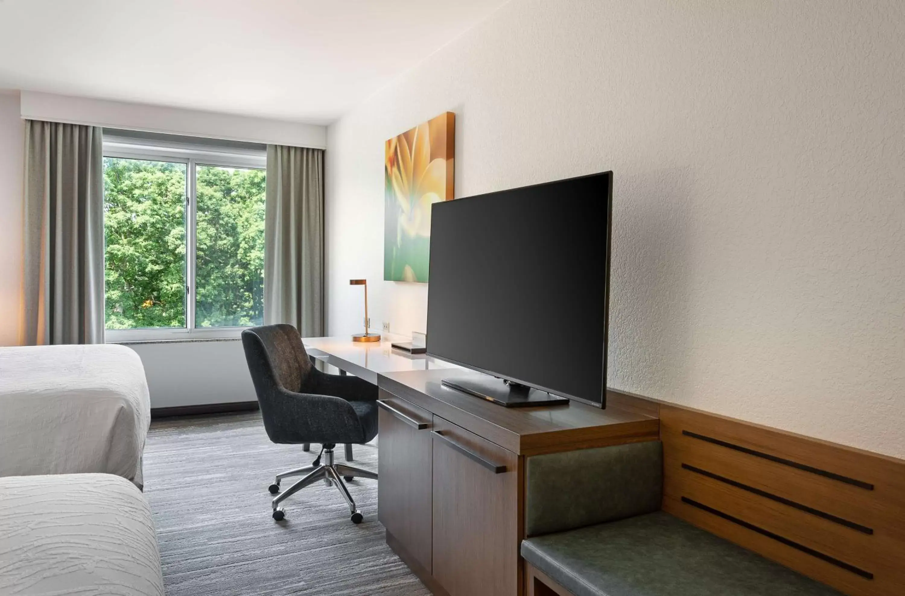 Bedroom, TV/Entertainment Center in Hilton Garden Inn Melville