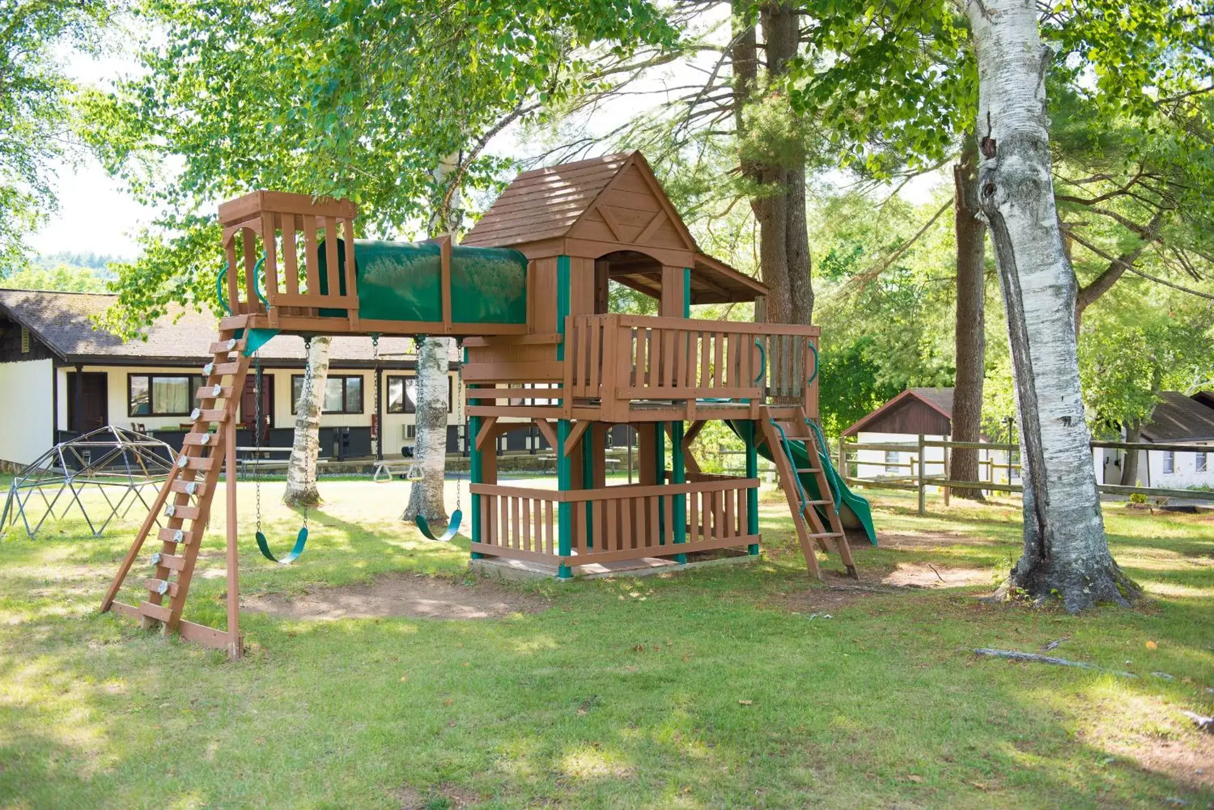 Children play ground, Children's Play Area in Bayside Resort, Lake George NY