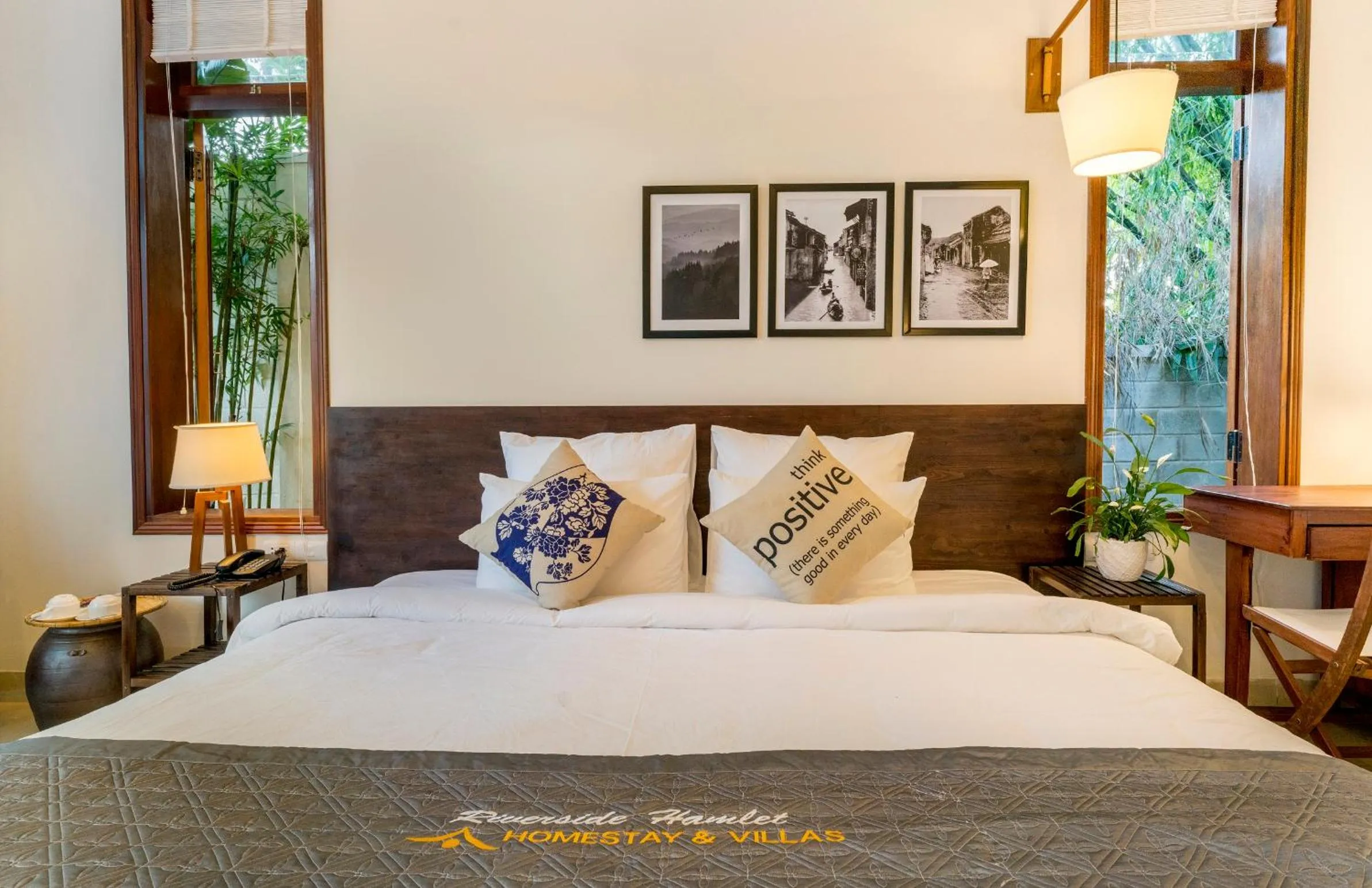 Decorative detail, Bed in Riverside Hamlet Homestay & Villa