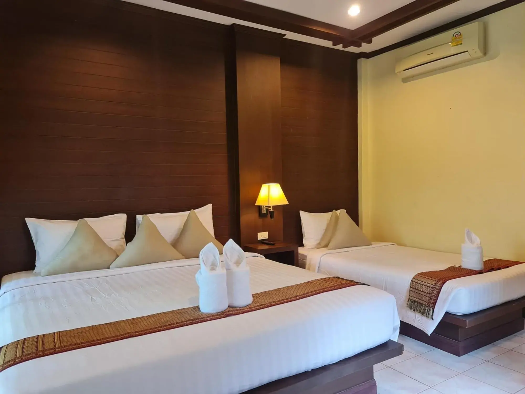 Property building, Bed in Clean Beach Resort