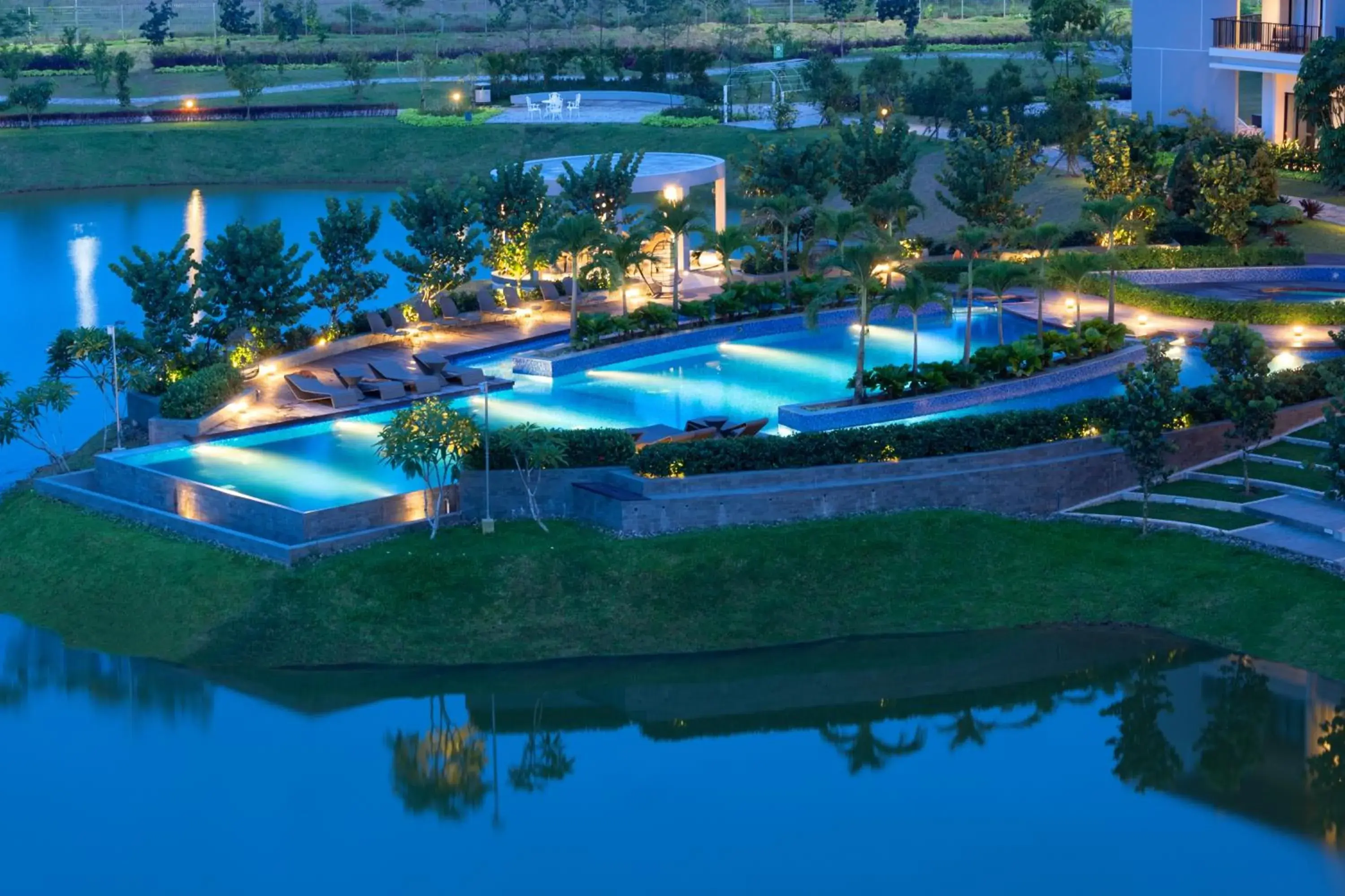 Pool View in Hotel Santika Premiere Bandara Palembang
