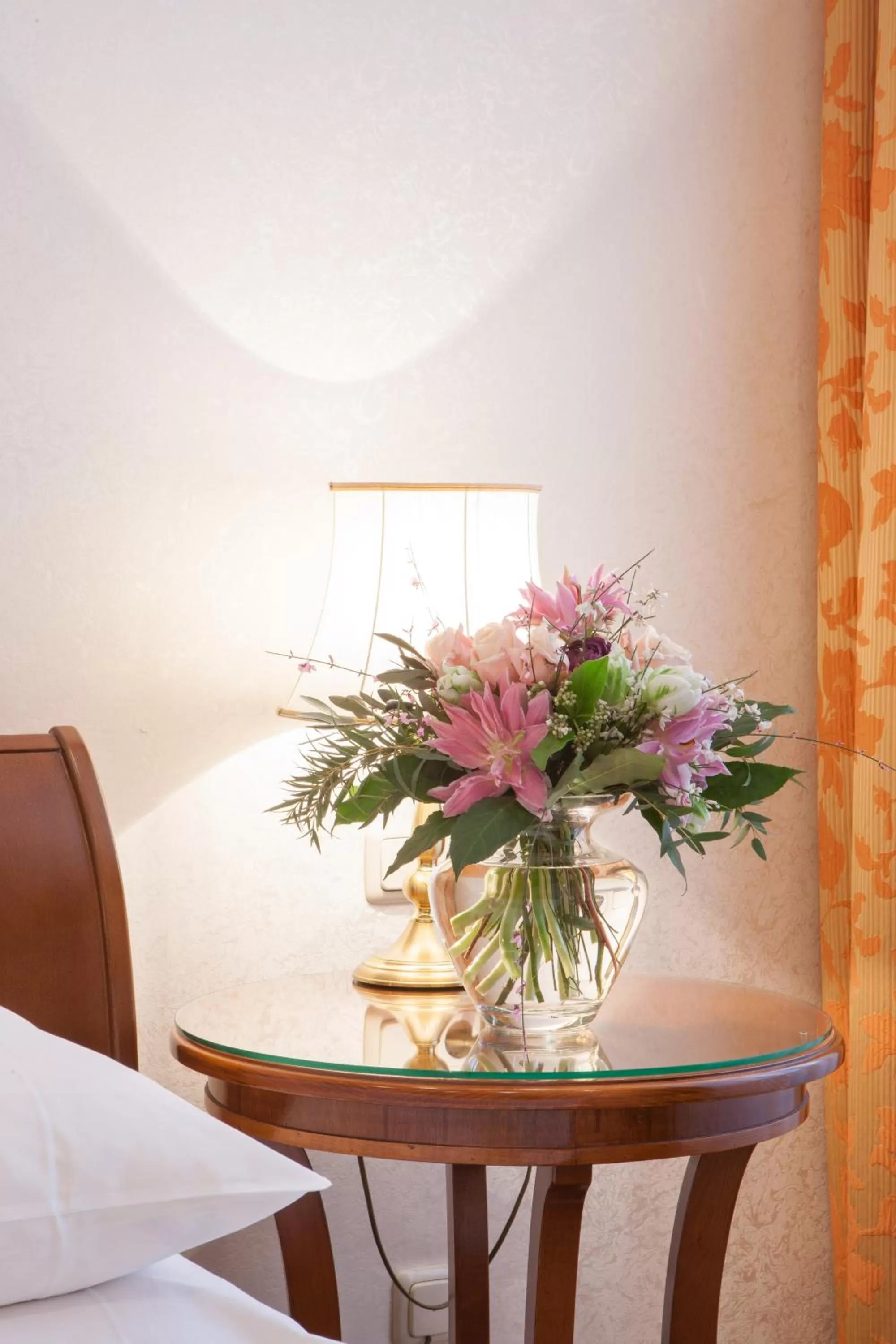 Decorative detail, Bed in Hotel Kaiserin Elisabeth