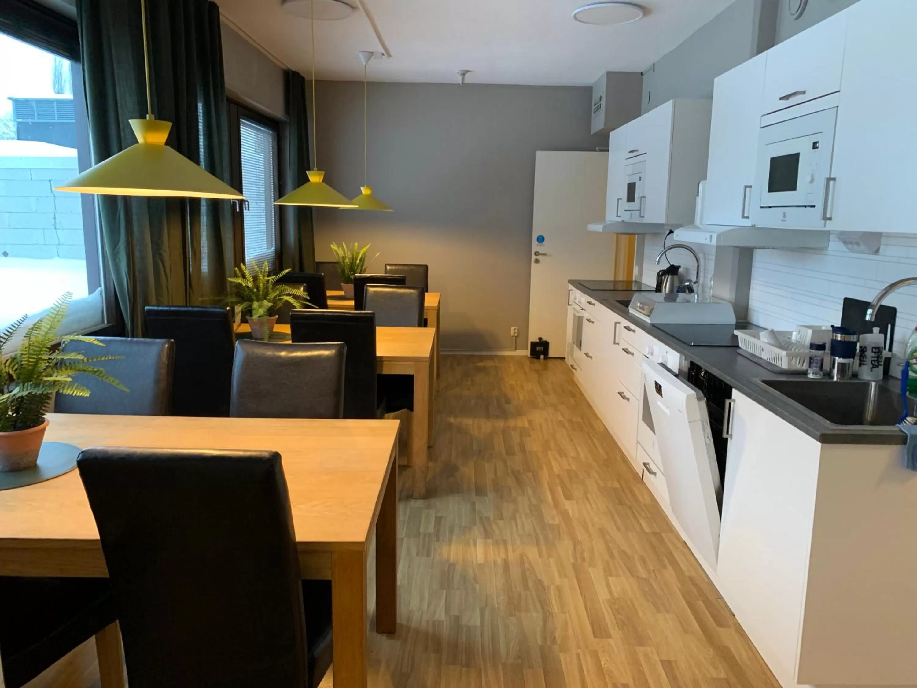 Kitchen or kitchenette in Hotel B&B Gränden