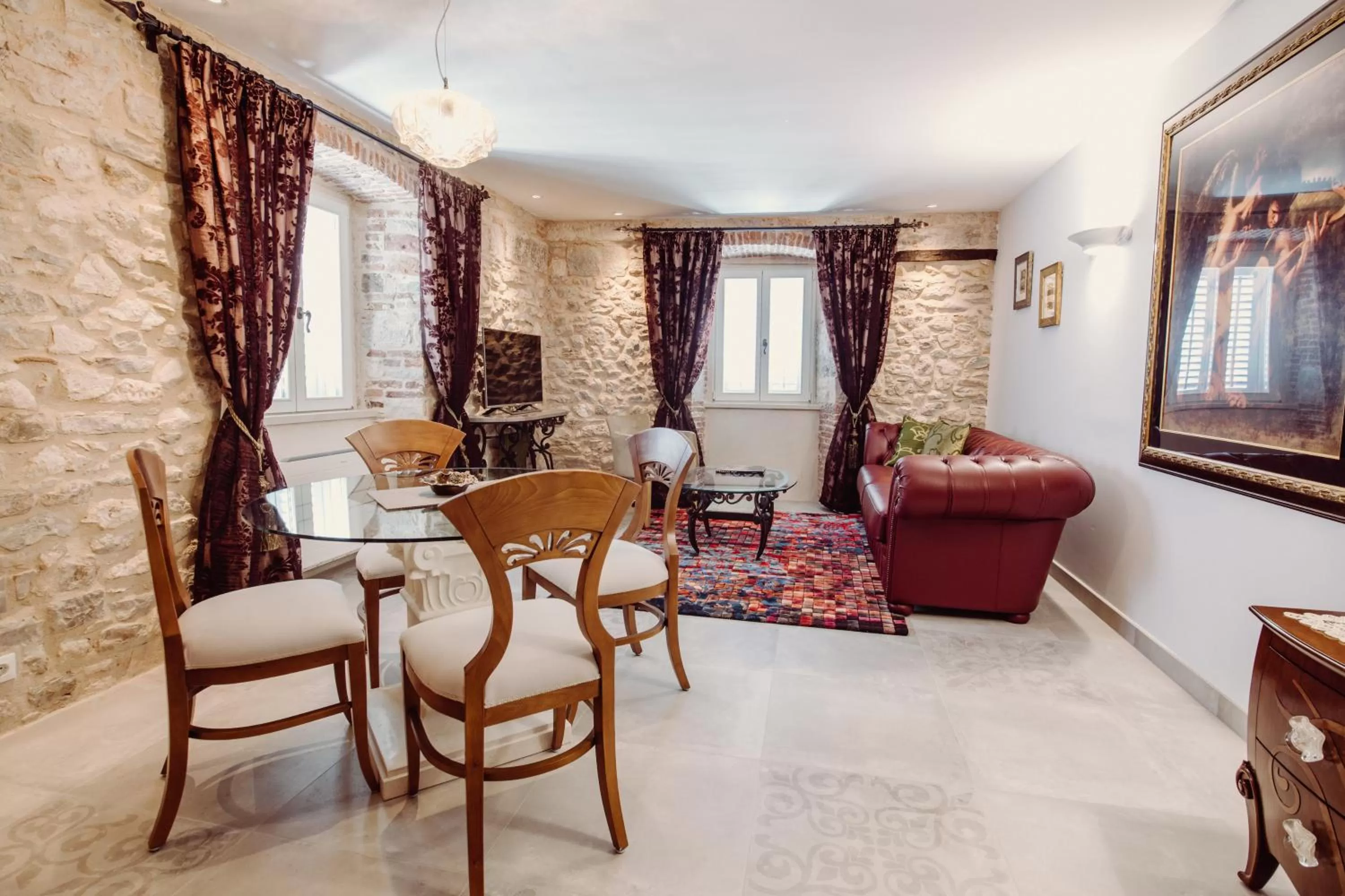 Living room in Villa Nepos Hotel