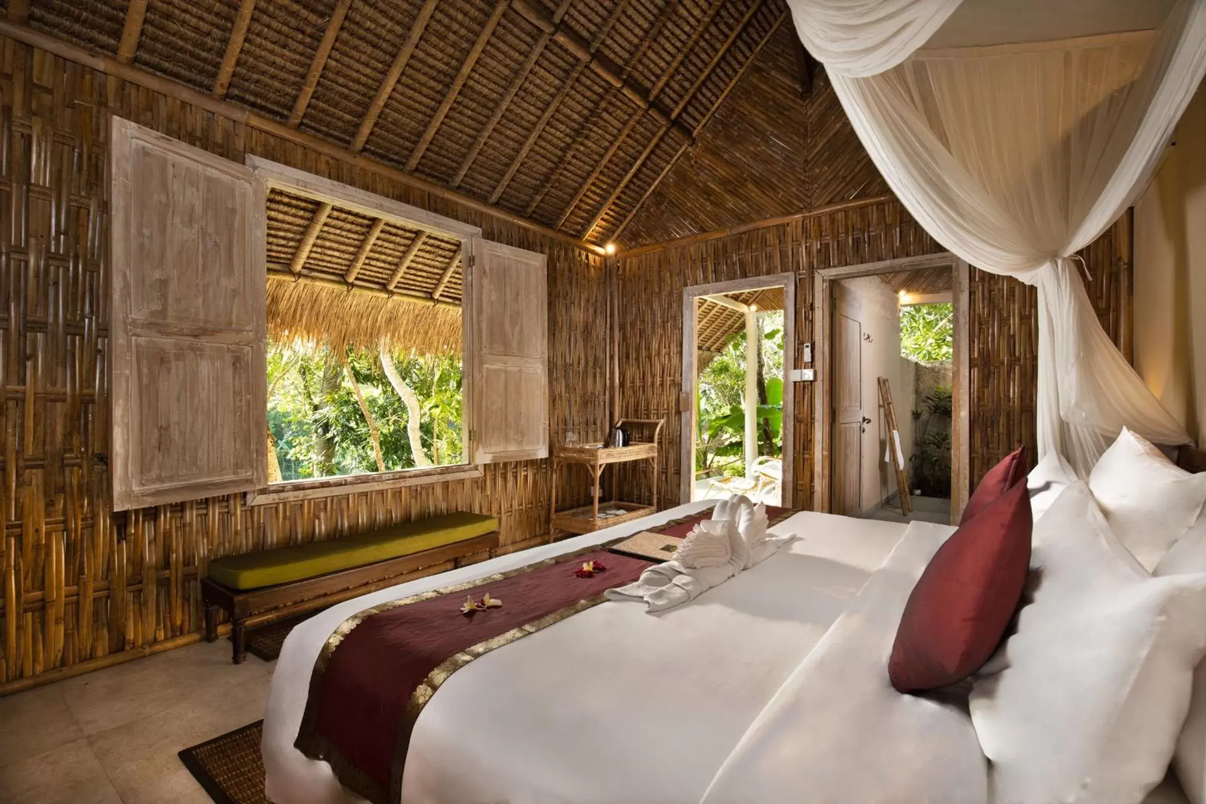 Bed in The Mesare Eco Resort