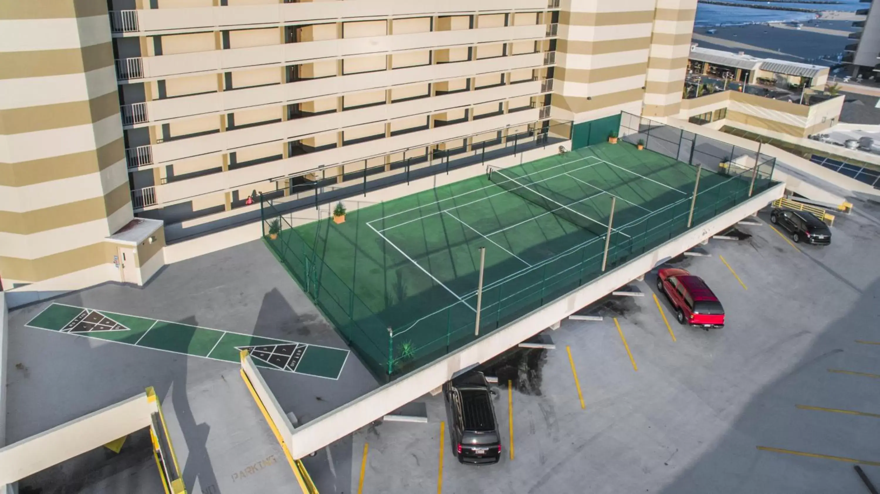 Tennis court in Beach Quarters Resort