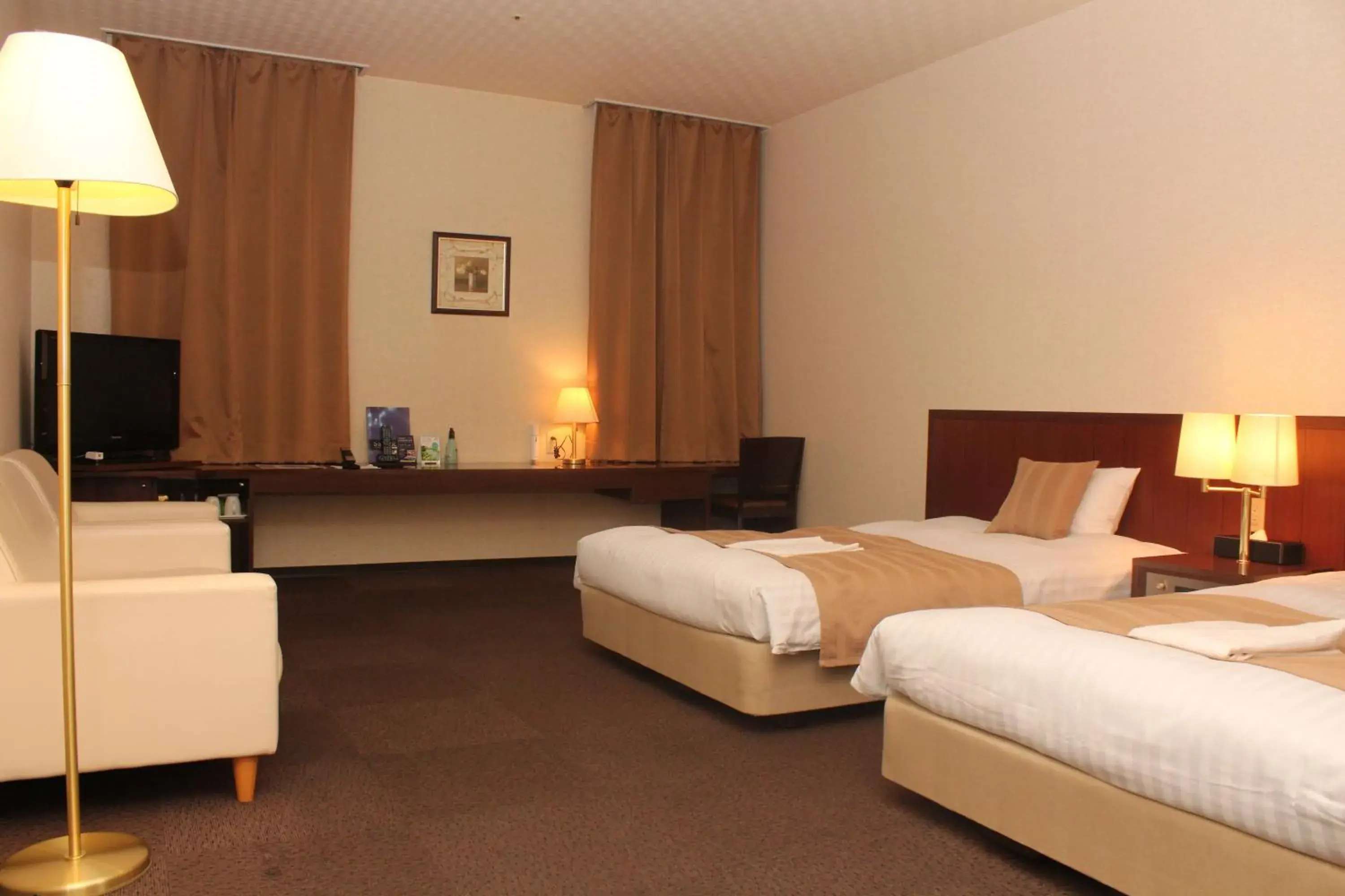 Photo of the whole room, Bed in Asahikawa Toyo Hotel