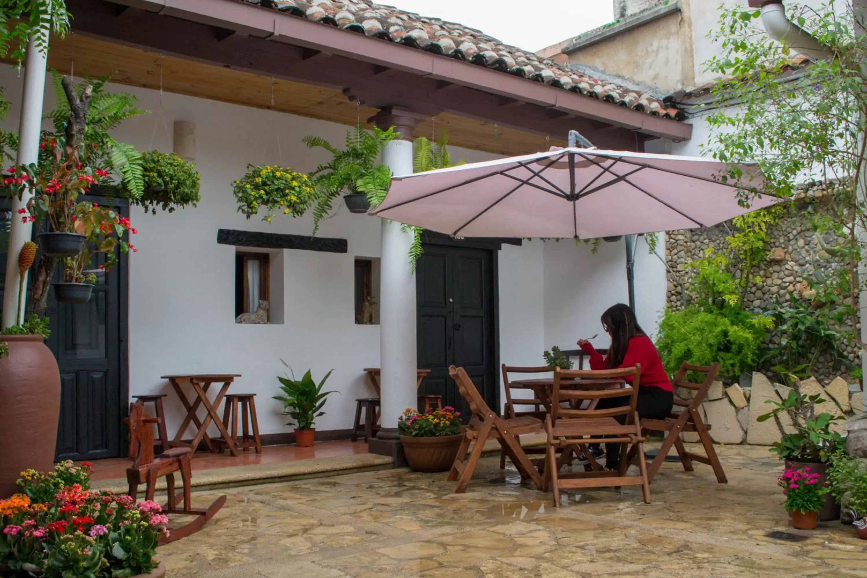 Patio in Arte Sano Hotel San Cristobal