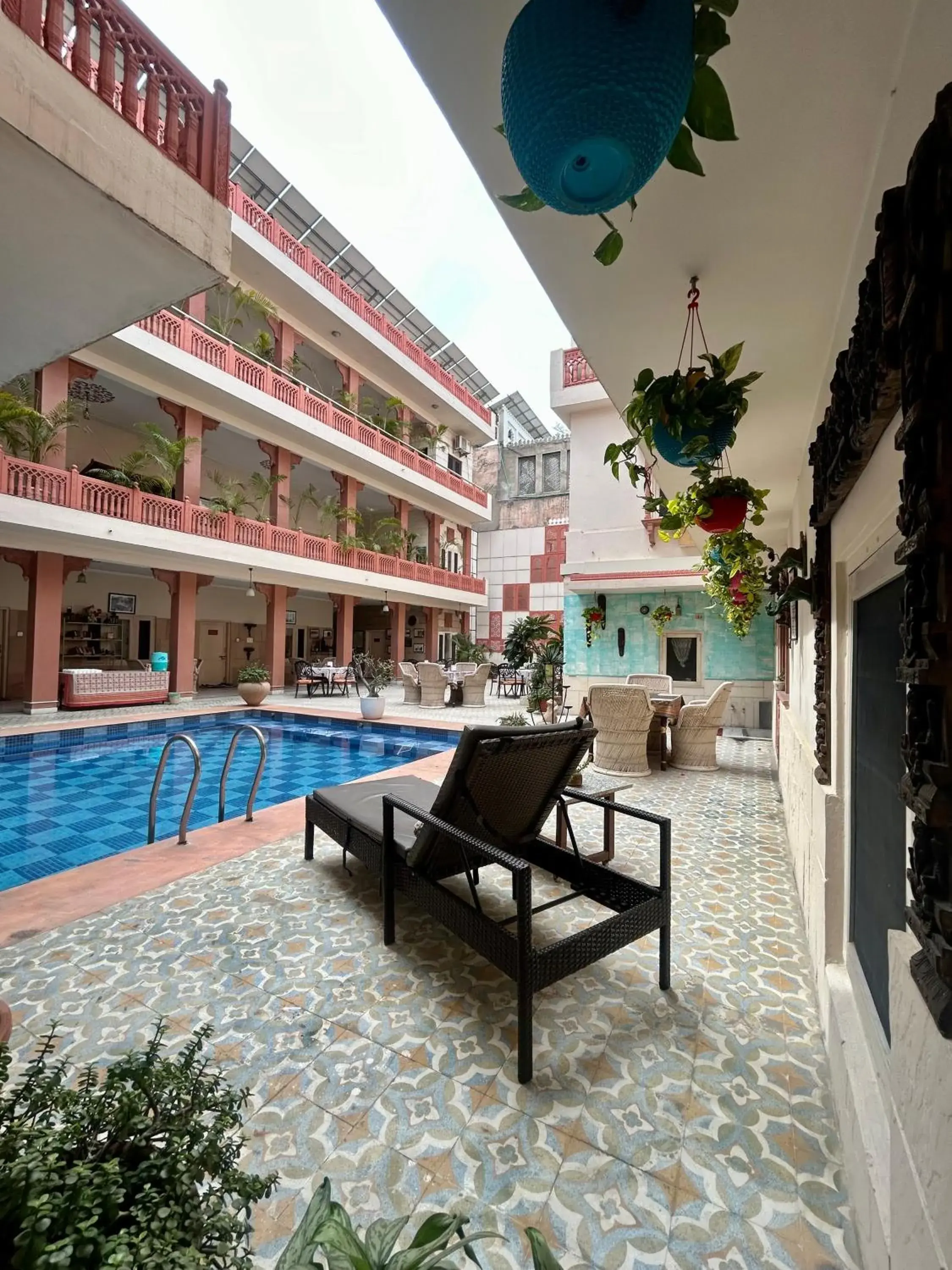 Property building, Swimming Pool in Suryaa Villa Jaipur - A Boutique Heritage Haveli