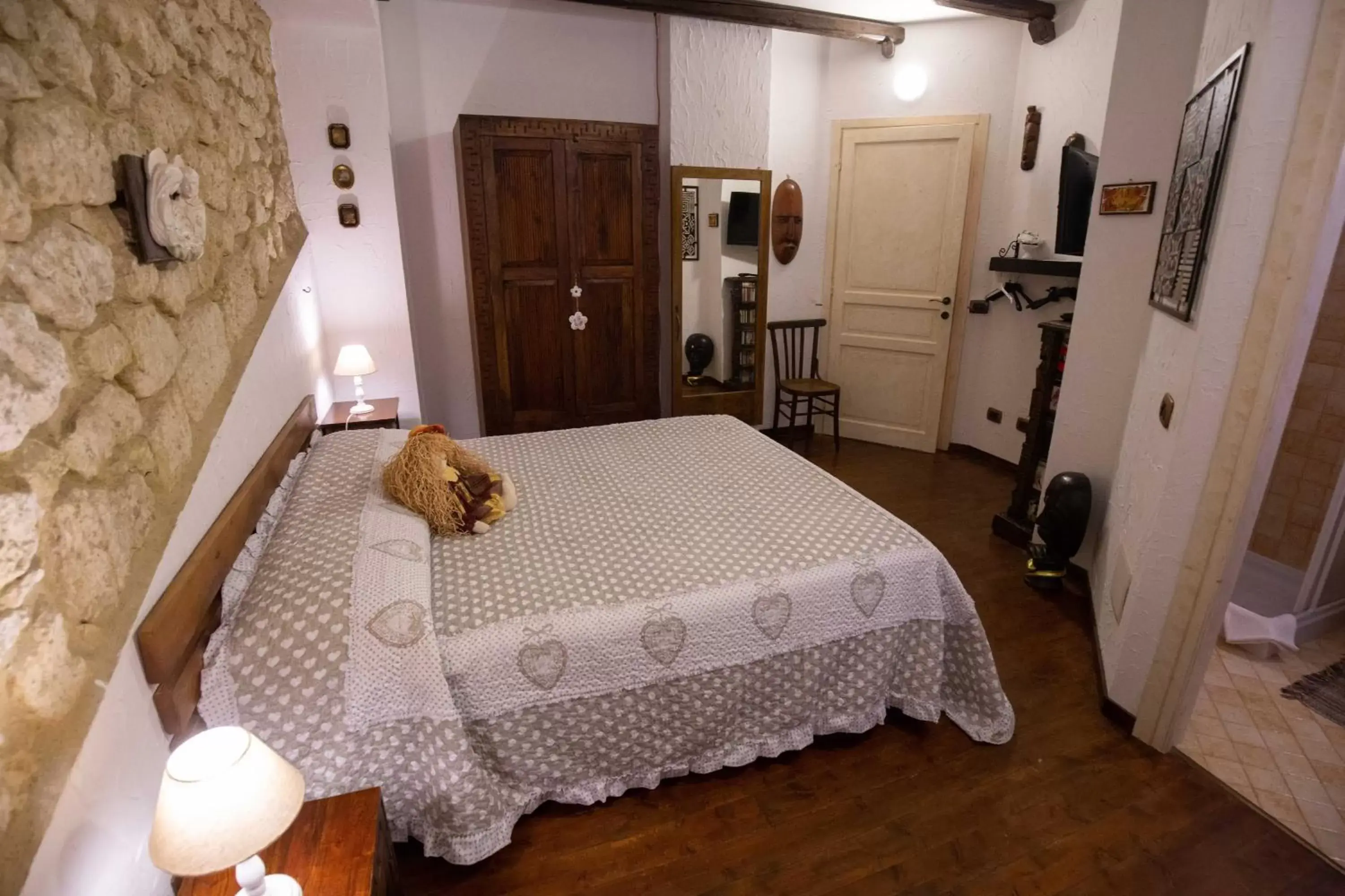 Bedroom, Bed in La Casa In Pietra