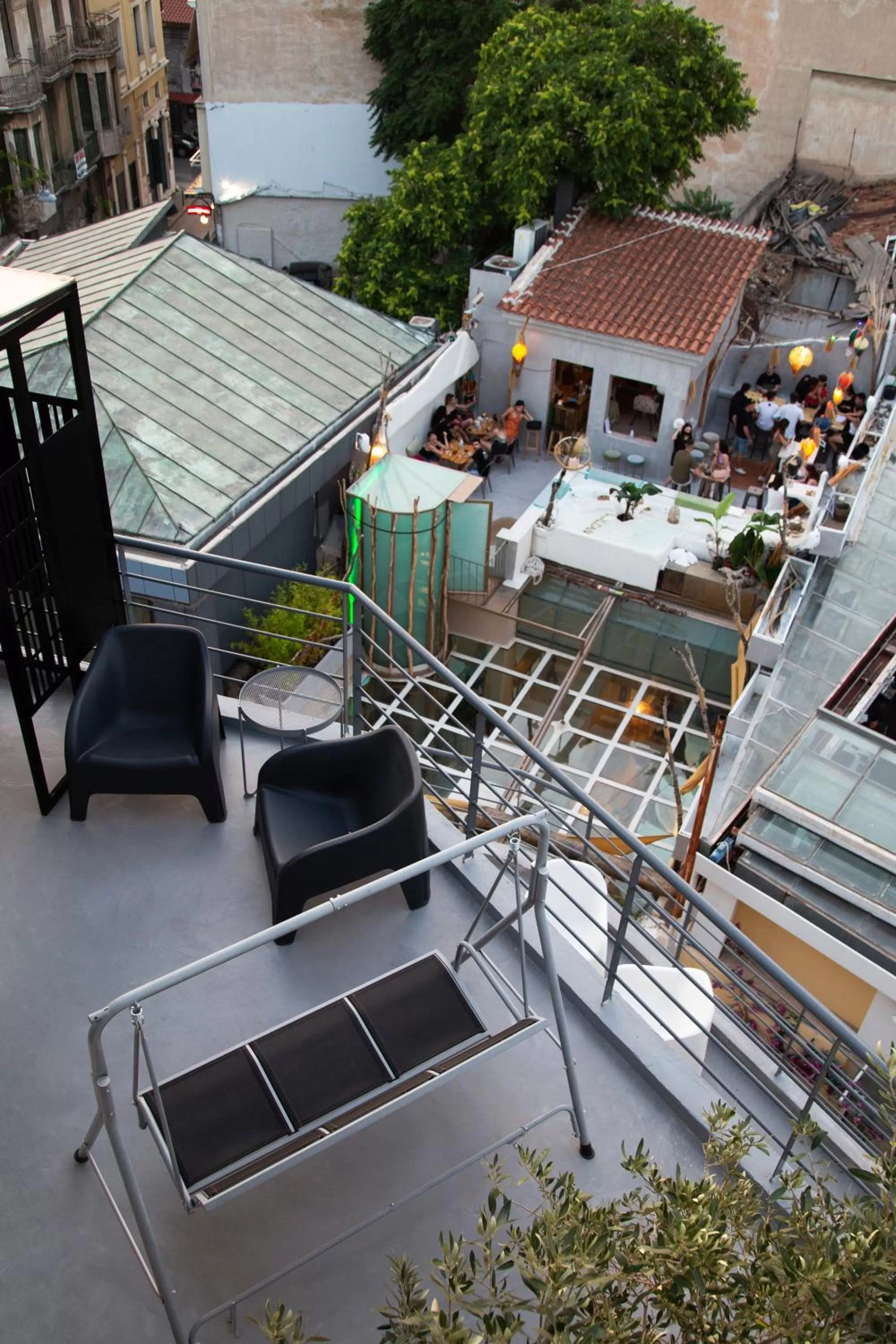 Balcony/Terrace in Downtown Athens Lofts - The Acropolis Observatory