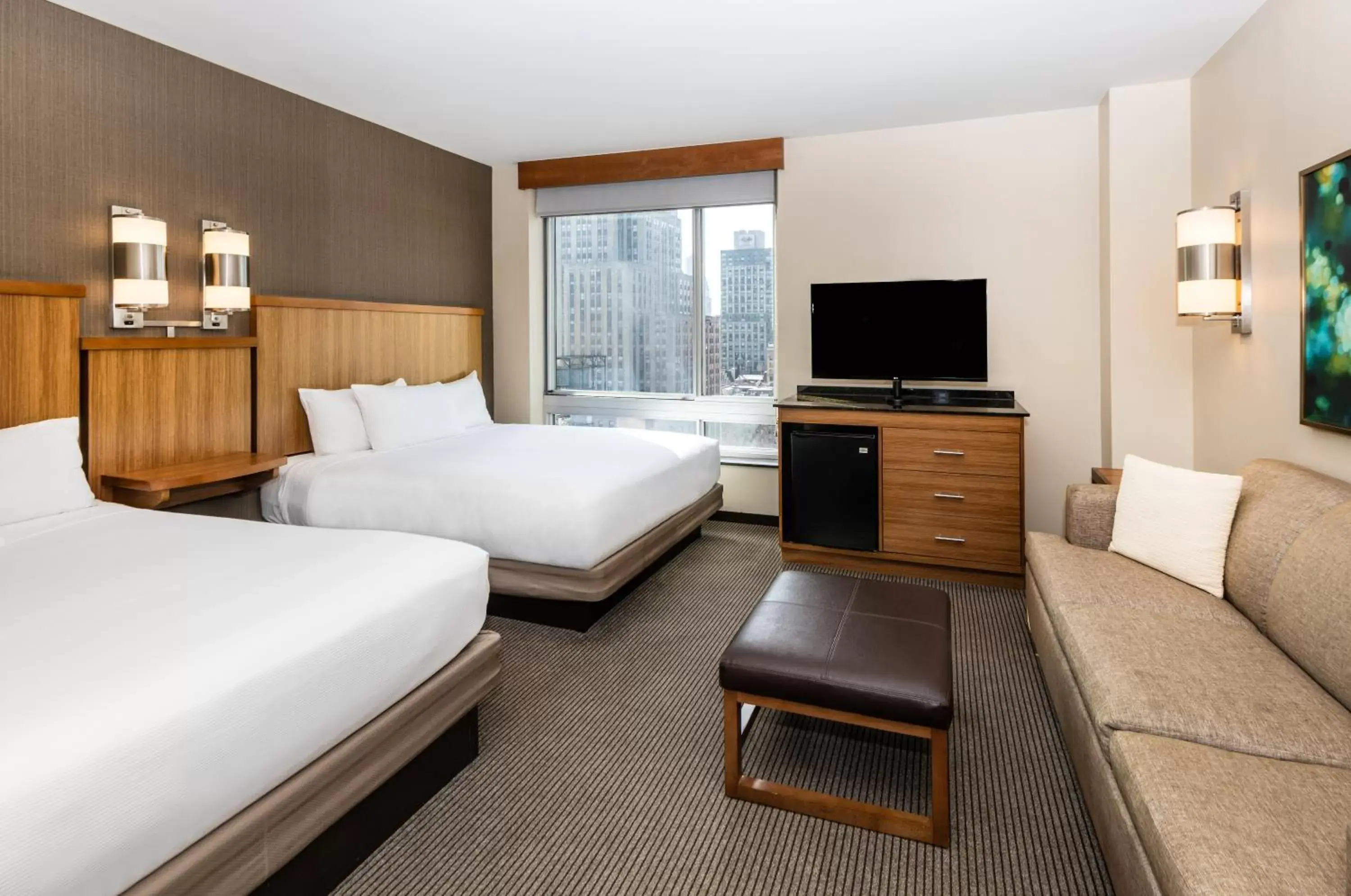 Queen Room with Two Queen Beds and Sofa Bed in Hyatt Place New York/Midtown-South