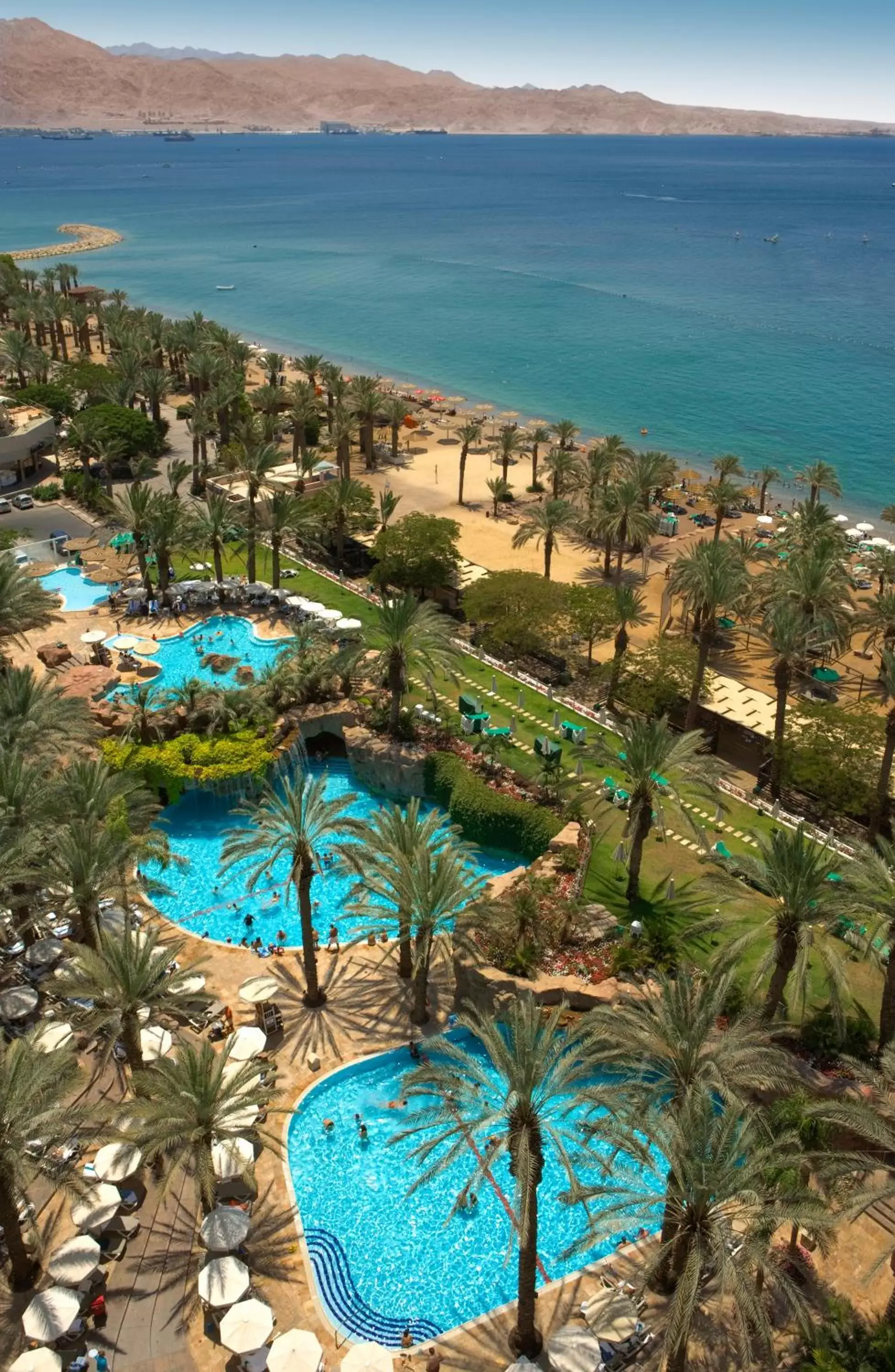 Bird's eye view, Pool View in Royal Beach Eilat by Isrotel Exclusive