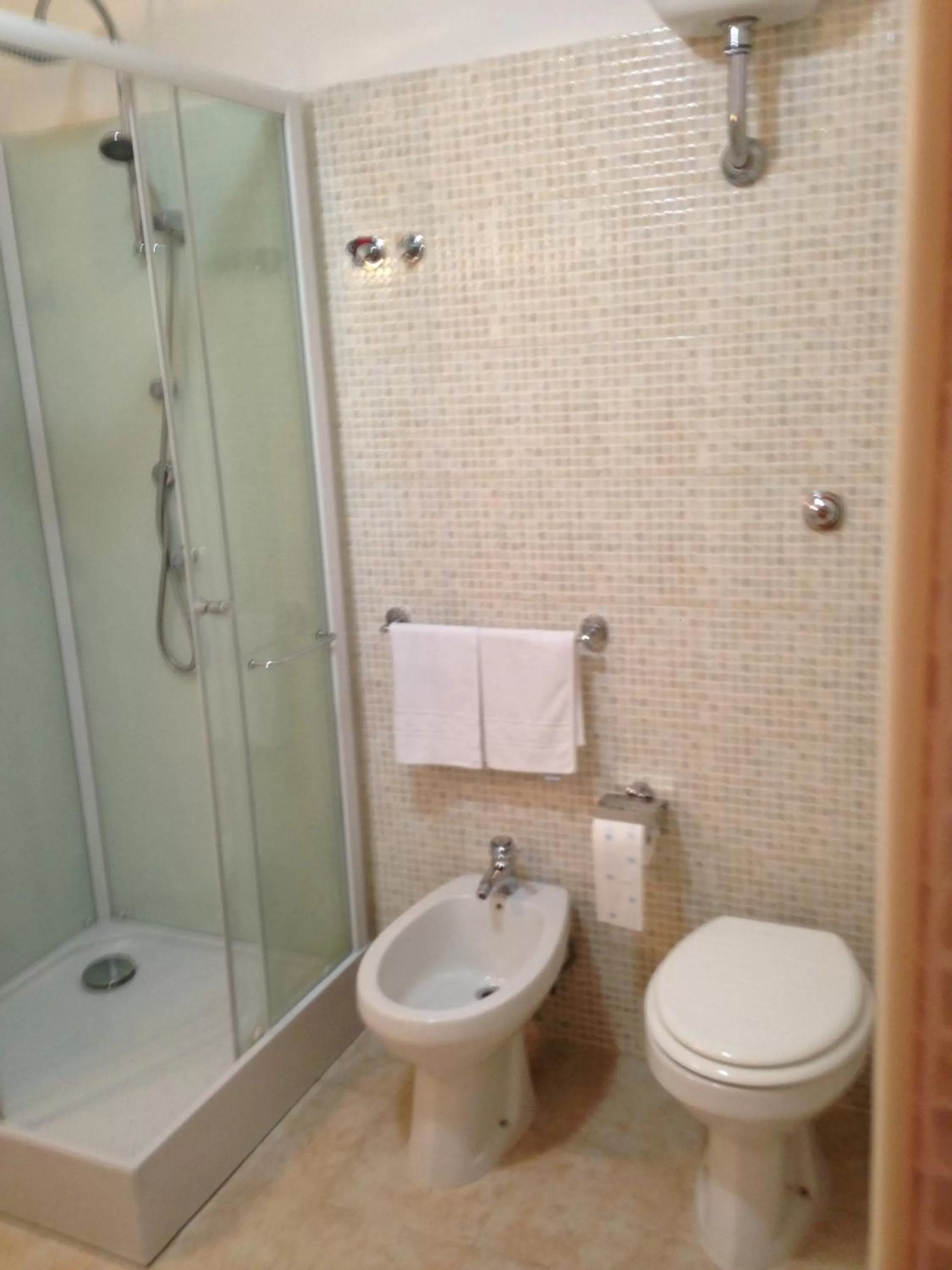 Shower in Le Sirene Bed and Breakfast