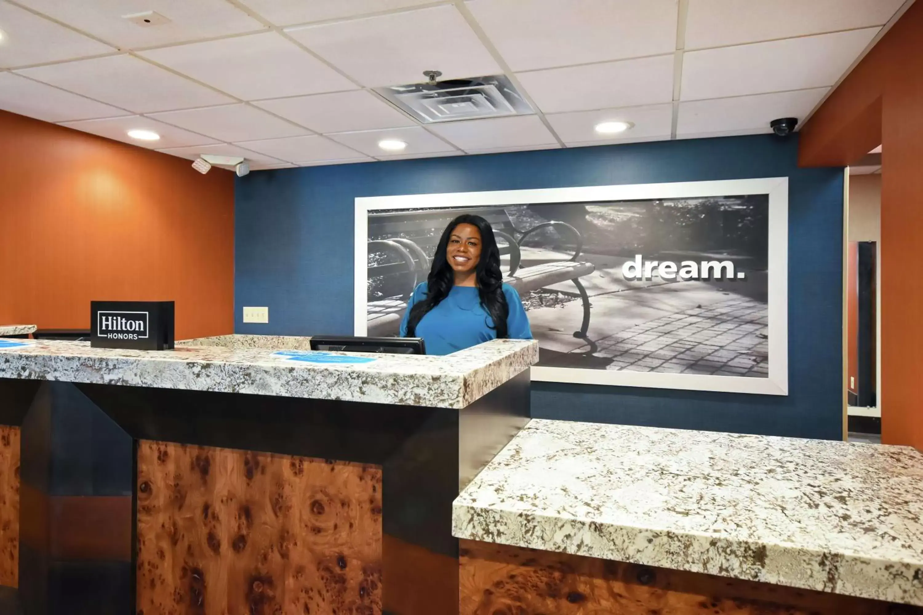 Lobby or reception in Hampton Inn Auburn Lobby or reception in Hampton Inn Auburn