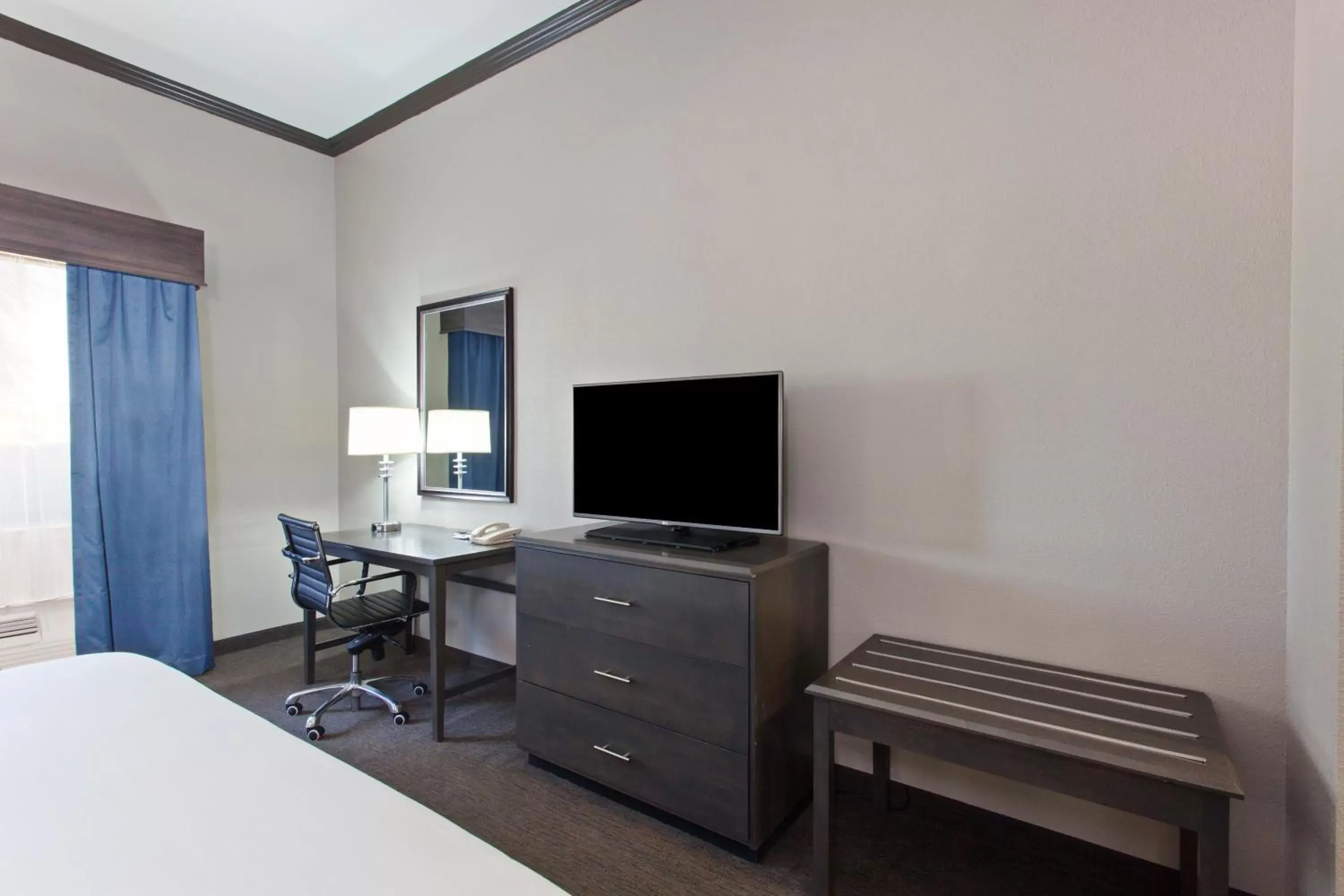 Bedroom, TV/Entertainment Center in Holiday Inn Express & Suites Wharton, an IHG Hotel