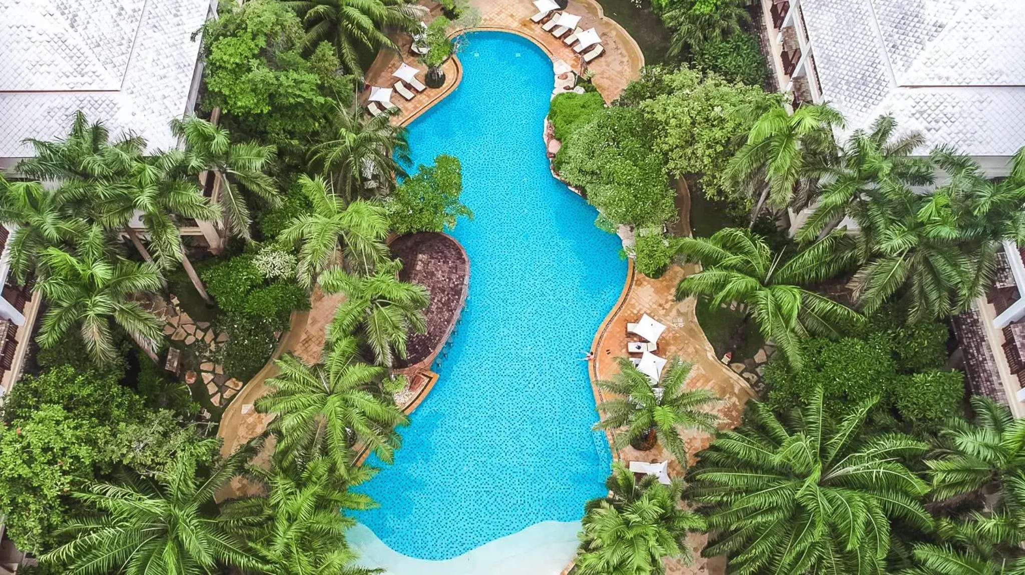 Swimming pool, Pool View in Ravindra Beach Resort & Spa - SHA Extra Plus