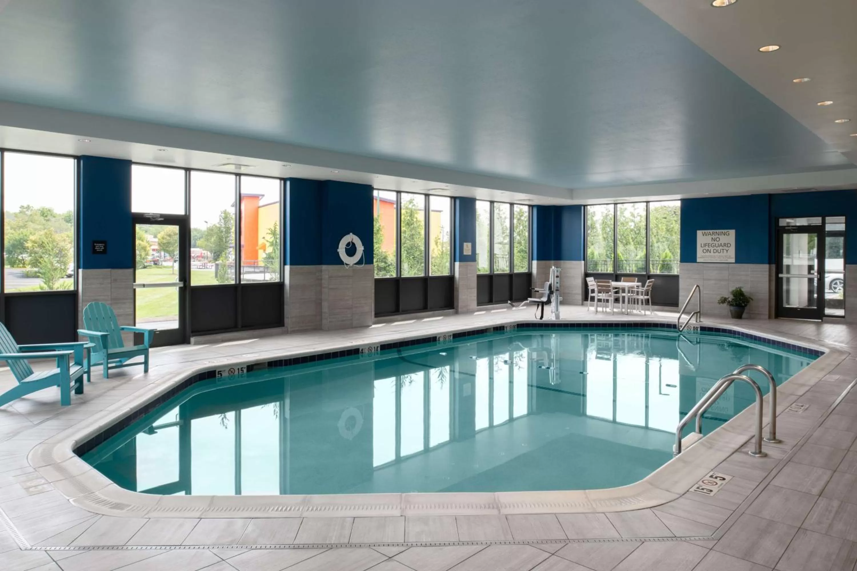 Pool view in Hampton Inn Seekonk