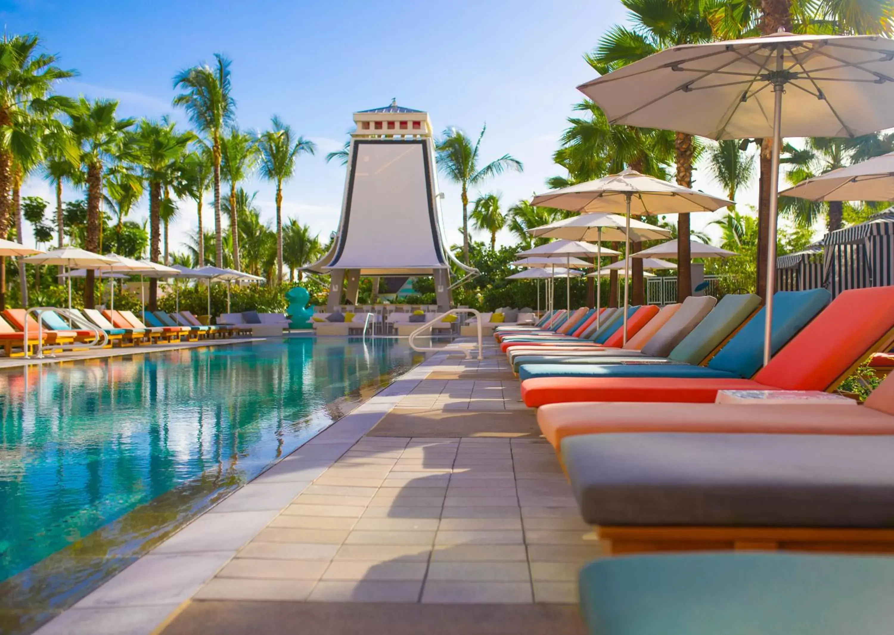 Patio, Swimming Pool in SLS at Baha Mar