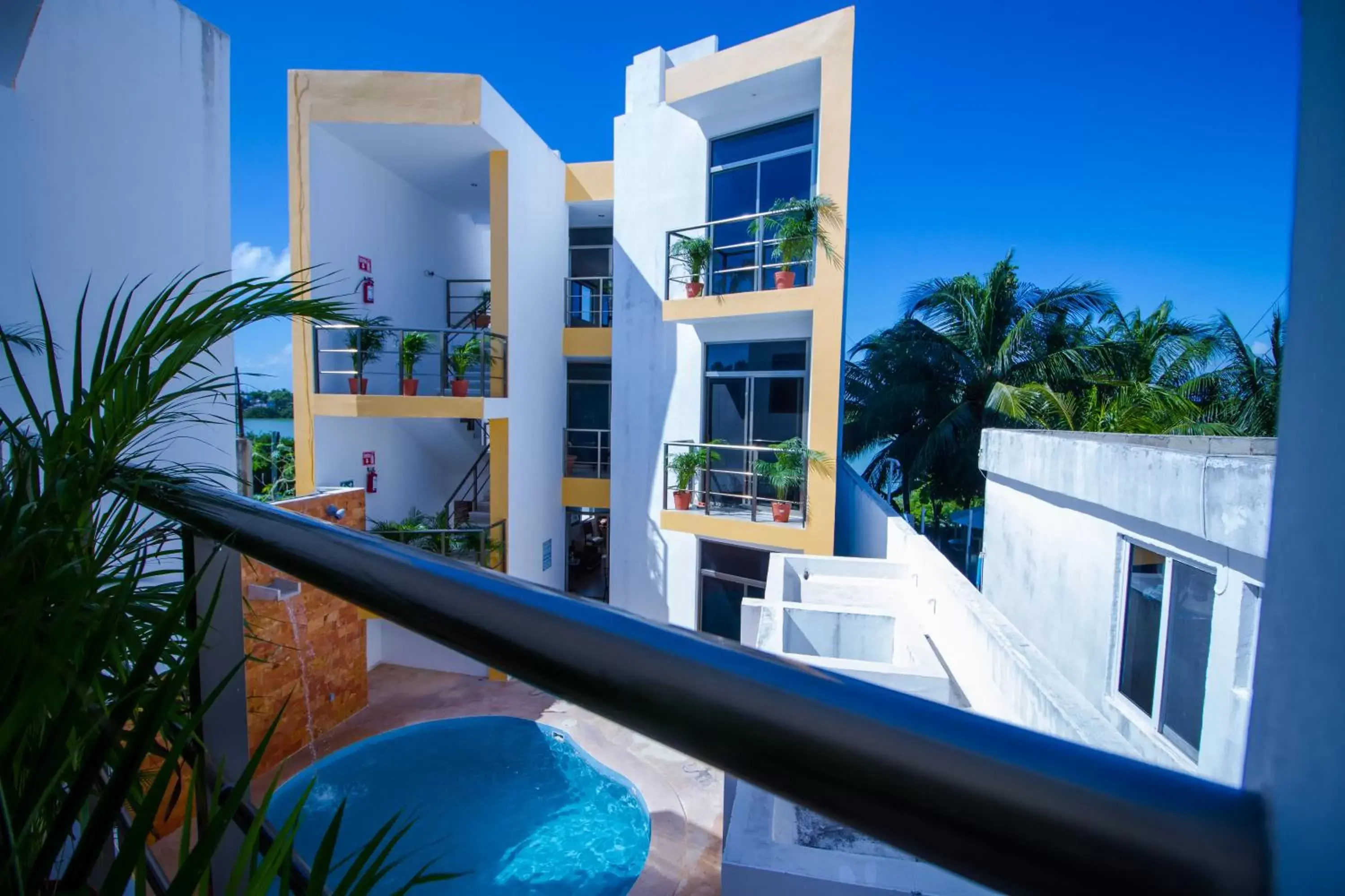 Patio, Pool View in Suite Isla Mujeres