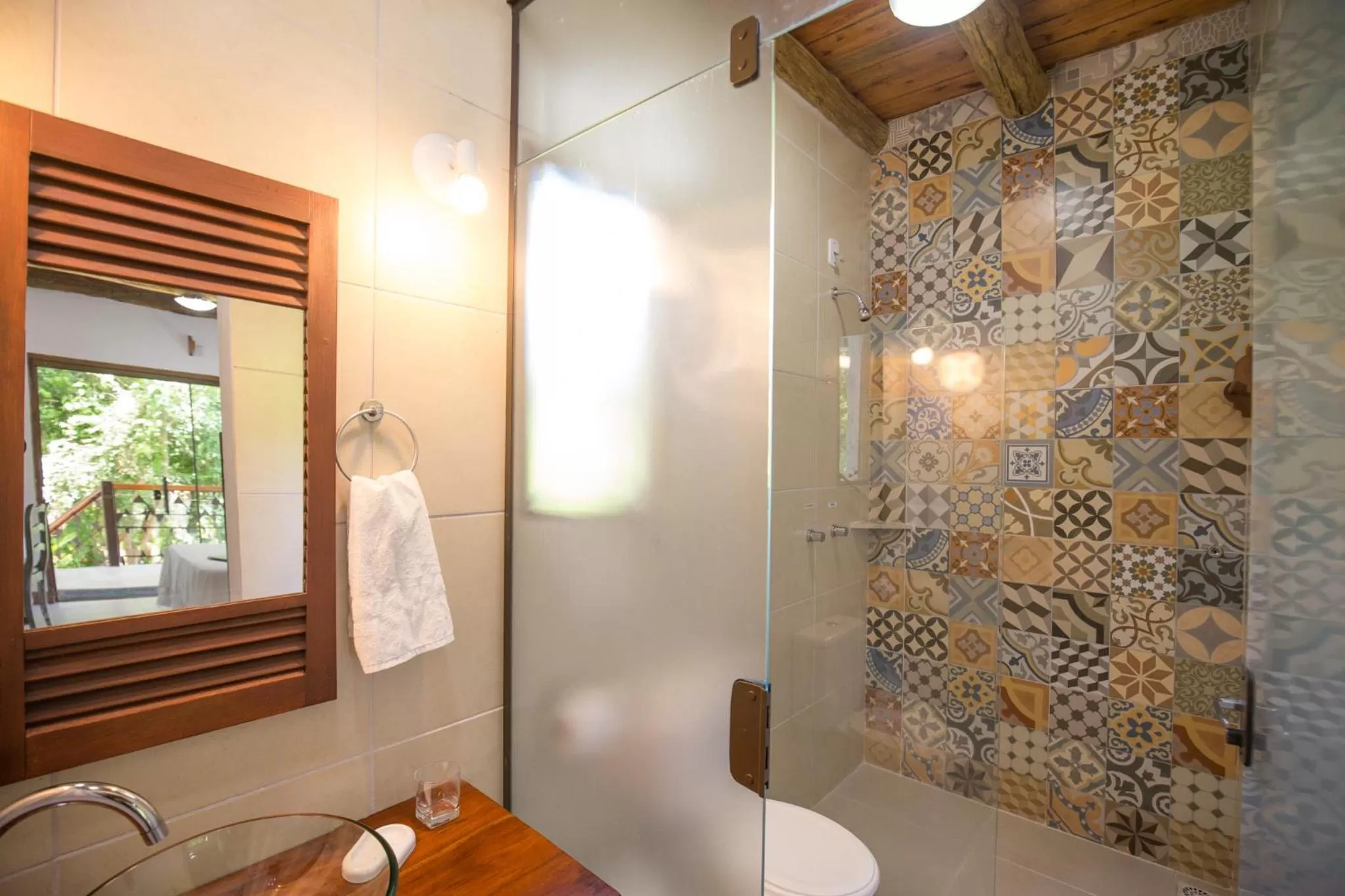 Bathroom in Hotel Chácara das Flores