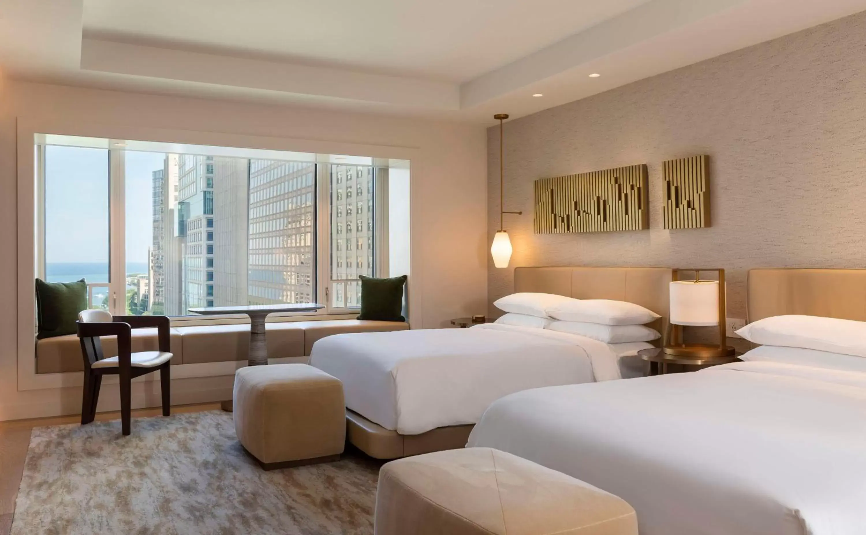Double Room with Two Double Beds and Lake View in Park Hyatt Chicago