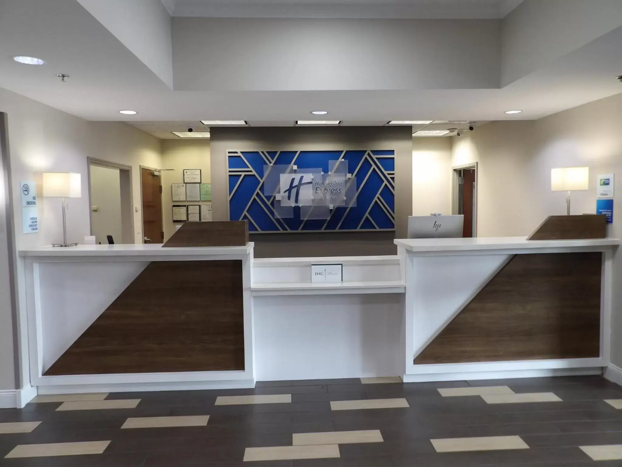 Property building, Lobby/Reception in Holiday Inn Express & Suites - Huntsville Airport, an IHG Hotel