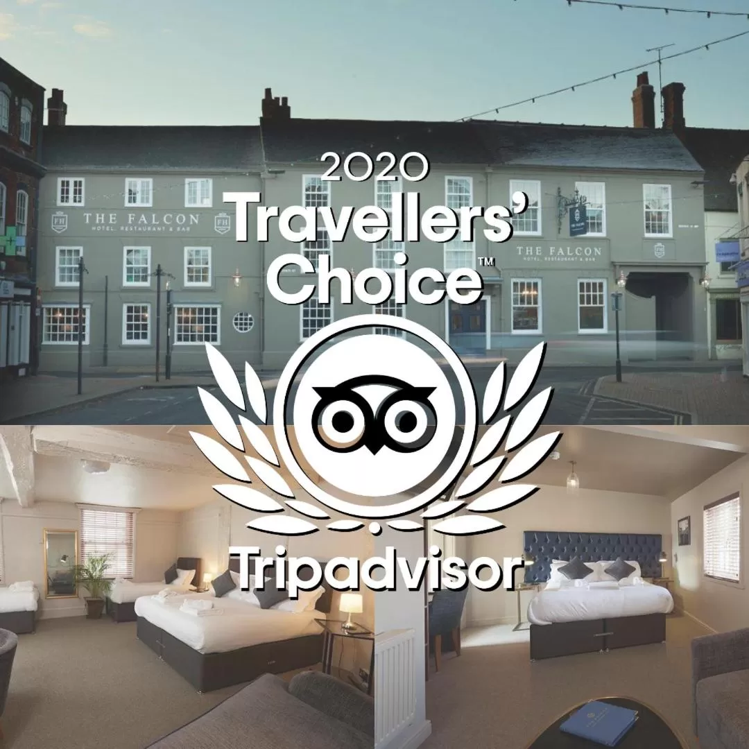 Property logo or sign, Bed in The Falcon Hotel