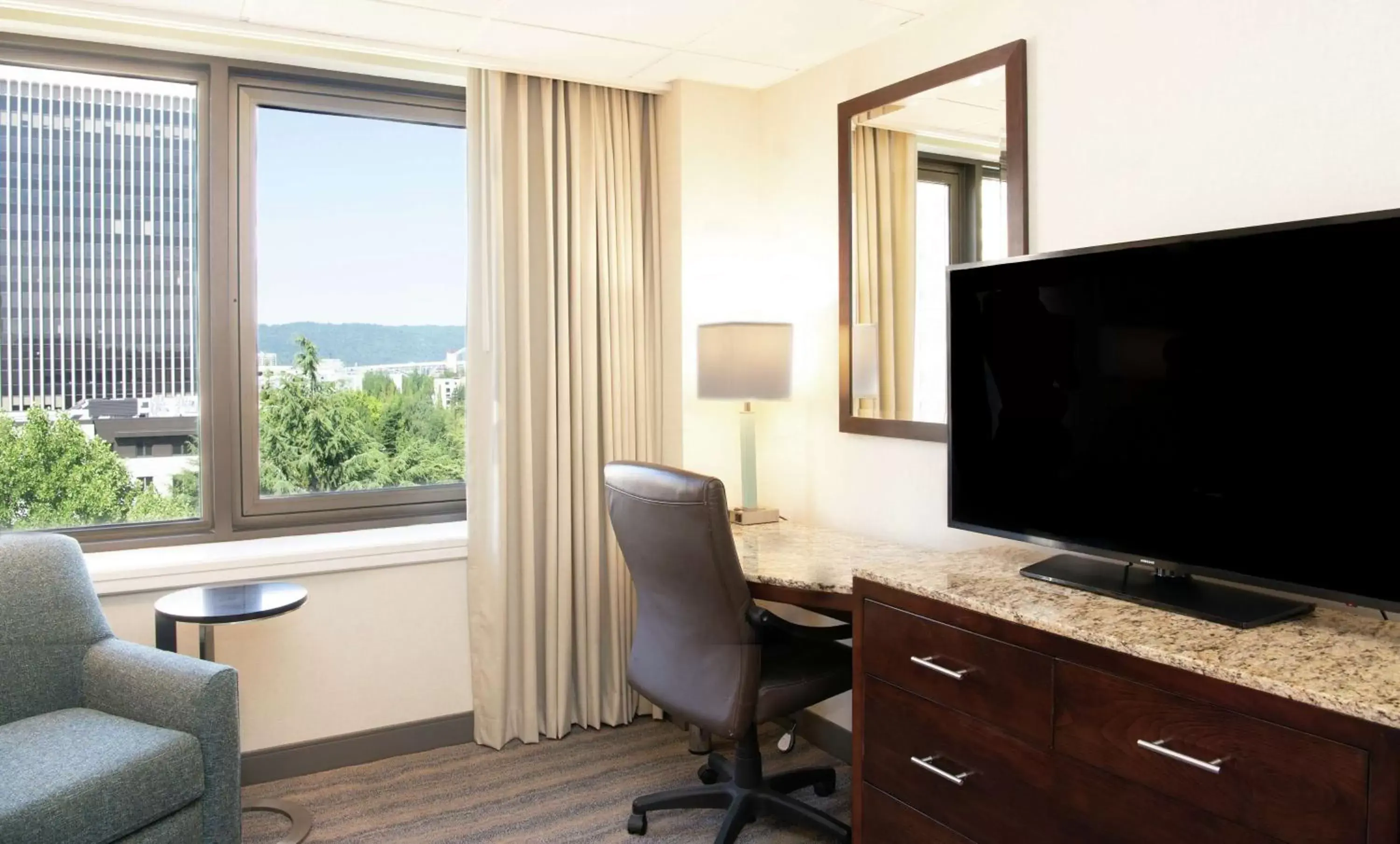 Photo of the whole room, TV/Entertainment Center in DoubleTree by Hilton Portland