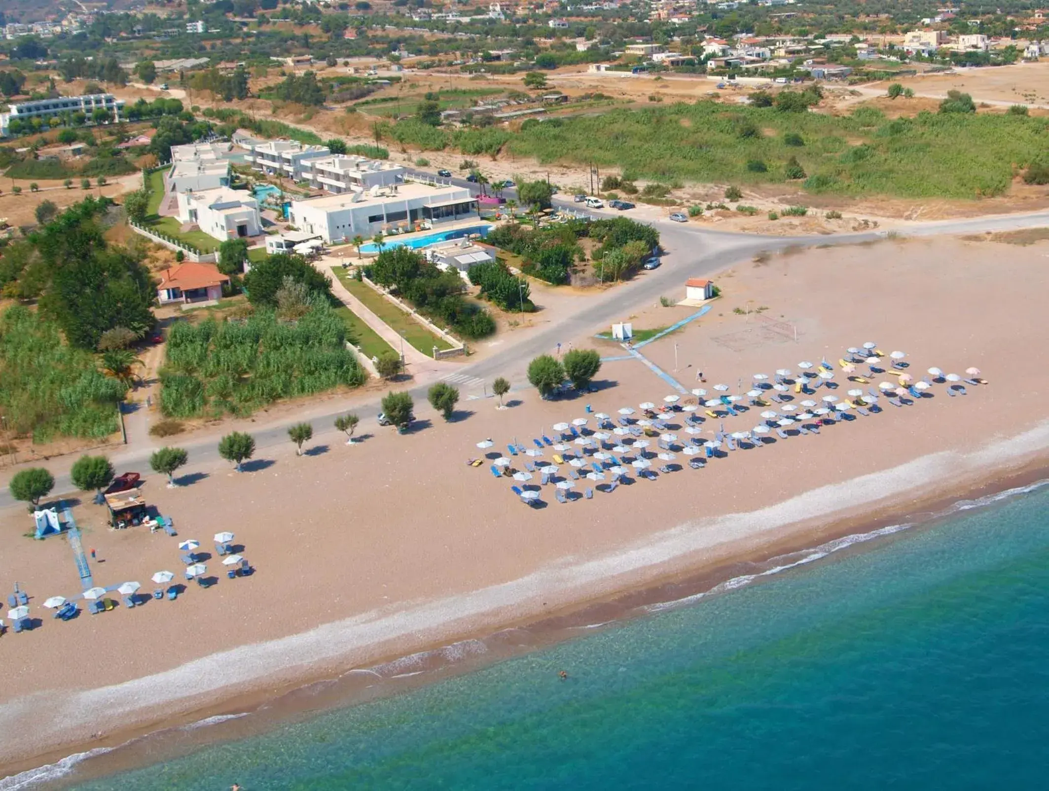 Bird's eye view, Bird's-eye View in Afandou Bay Resort Suites