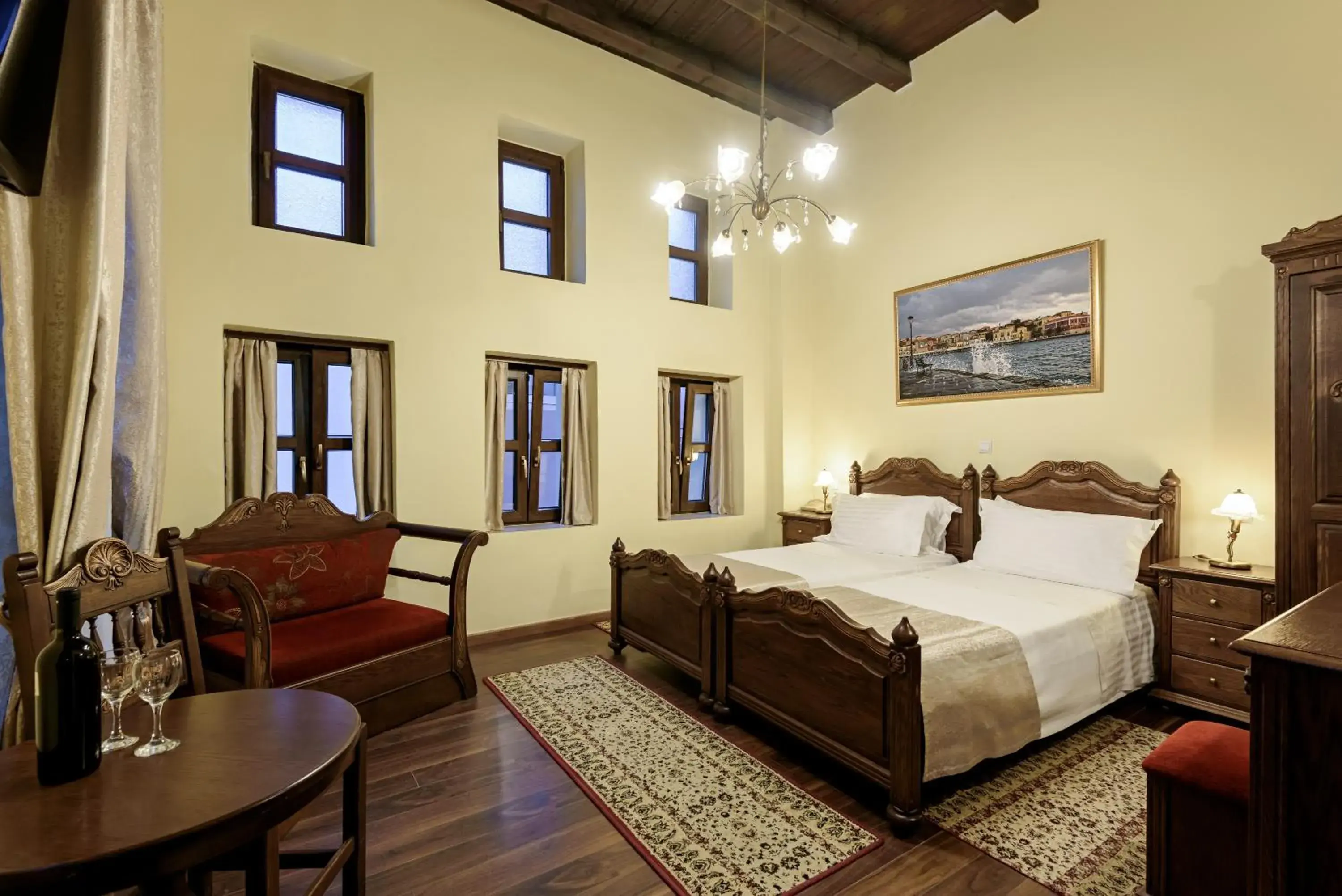 Photo of the whole room, Bed in Porto Del Colombo Traditional Boutique Hotel