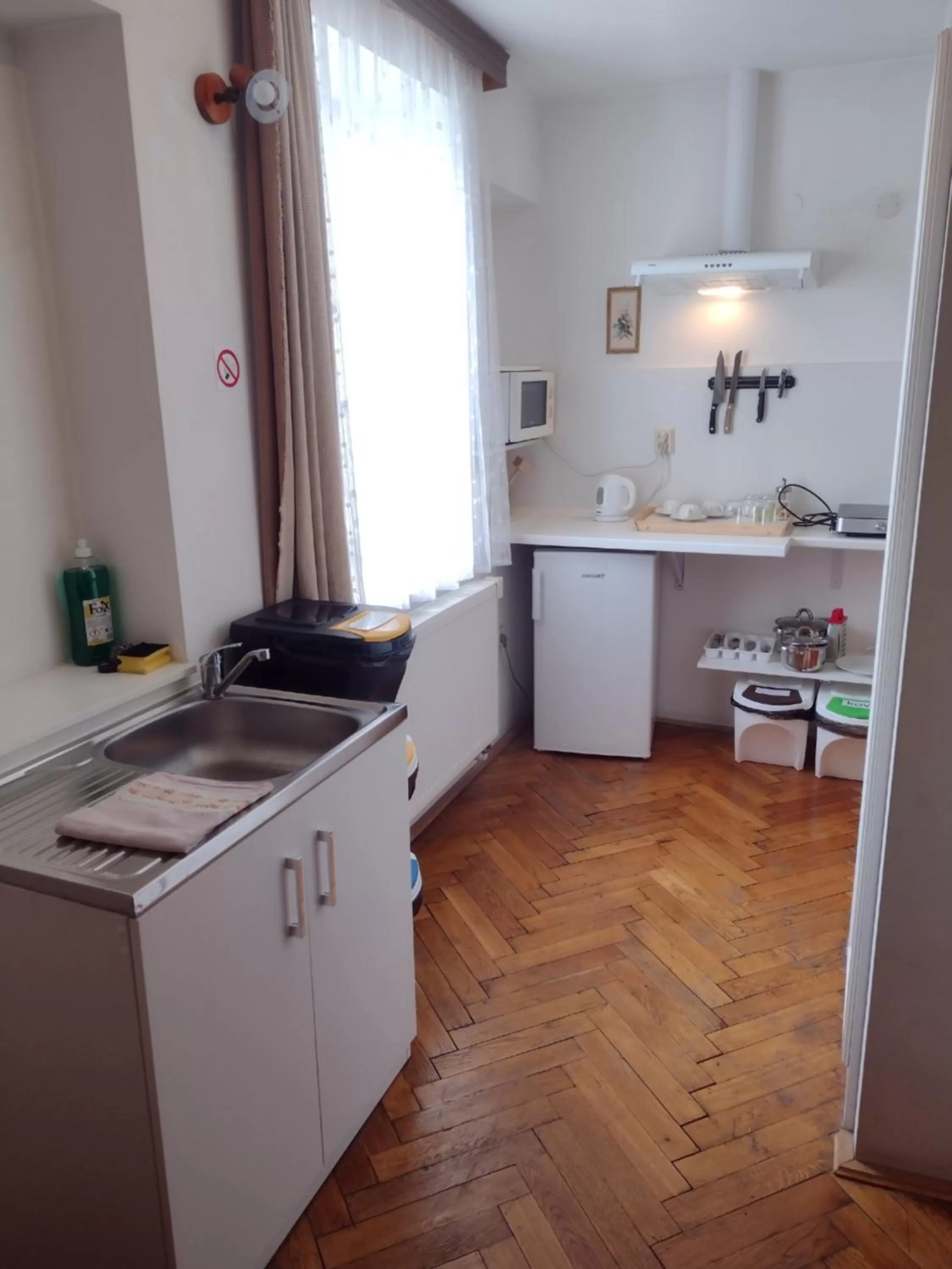 Kitchen or kitchenette in Pension Fontána Svitavy