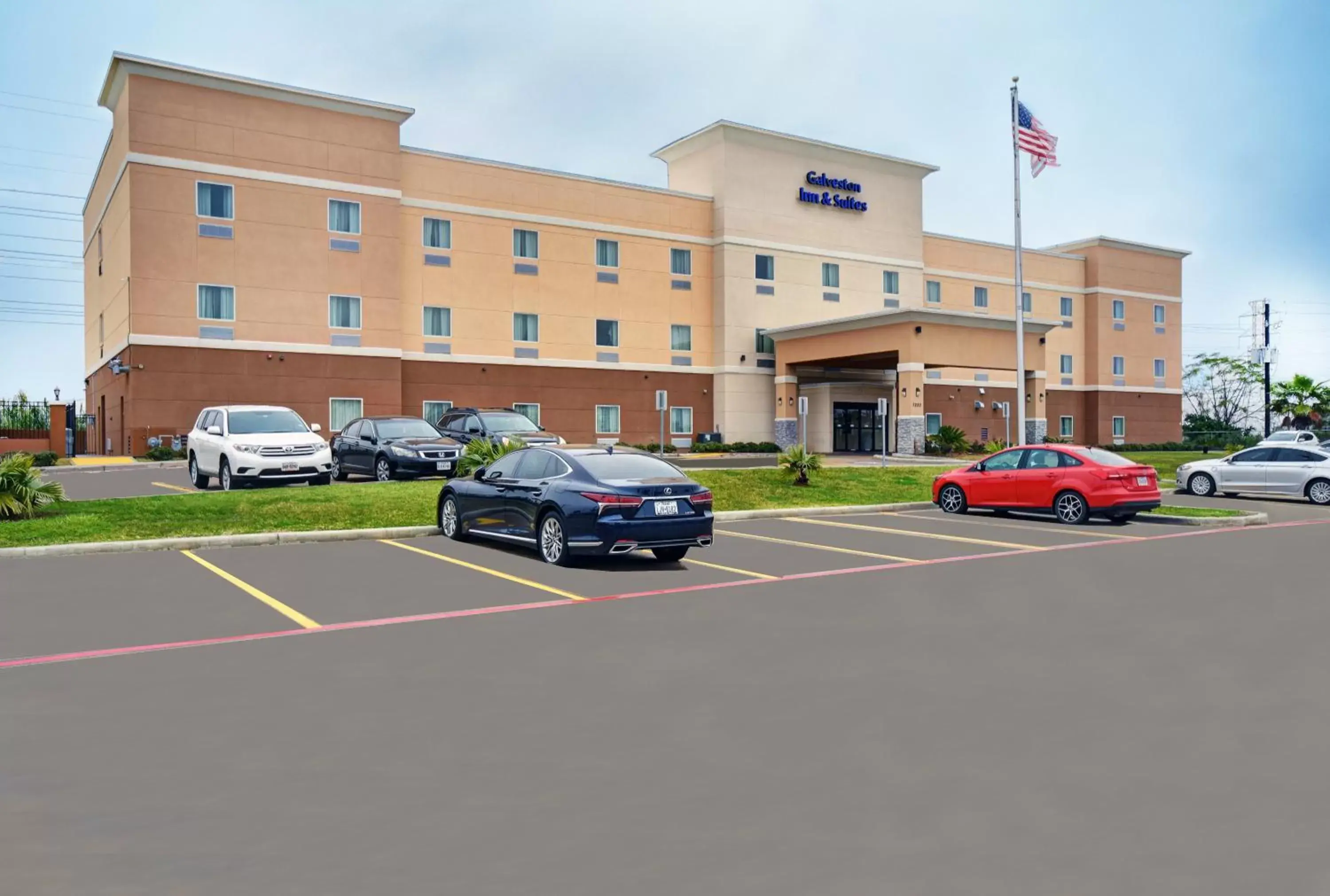 Property Building in Galveston Inn & Suites Hotel