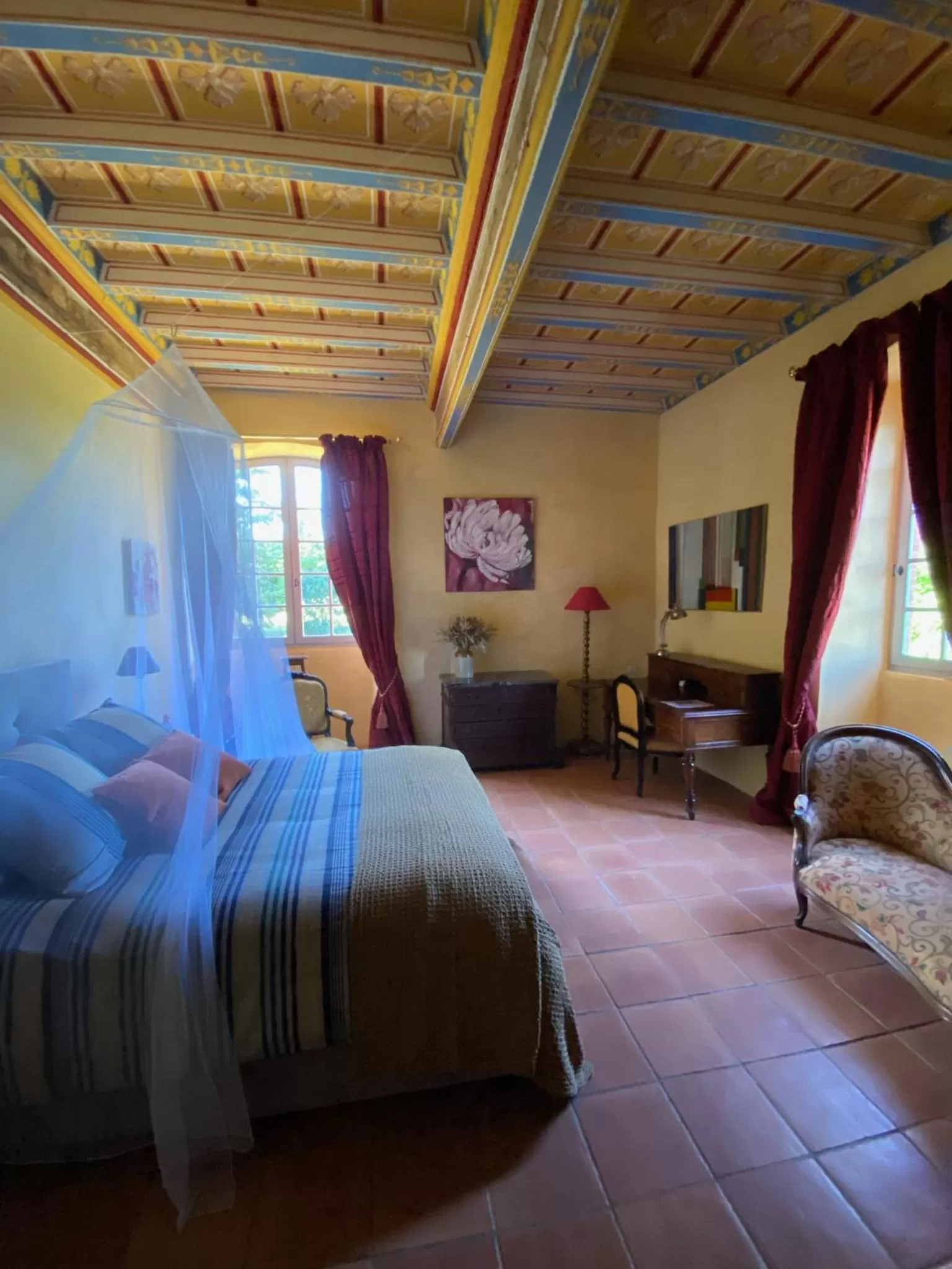 Bedroom, Bed in Manoir du Bouyssou