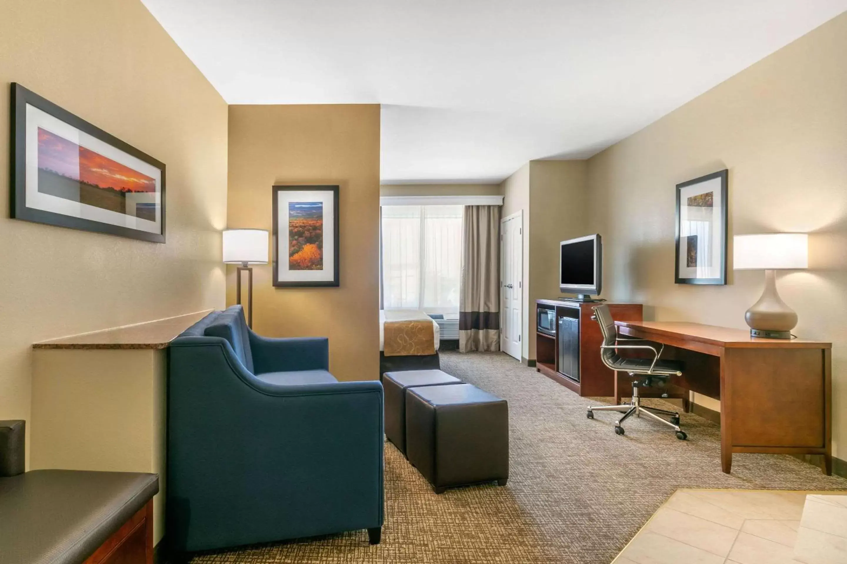 Bedroom, Seating Area in Comfort Suites Forrest City