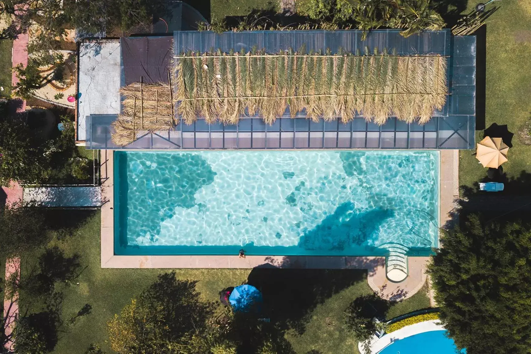 Bird's eye view, Pool View in Hotel Quinta Moctezuma