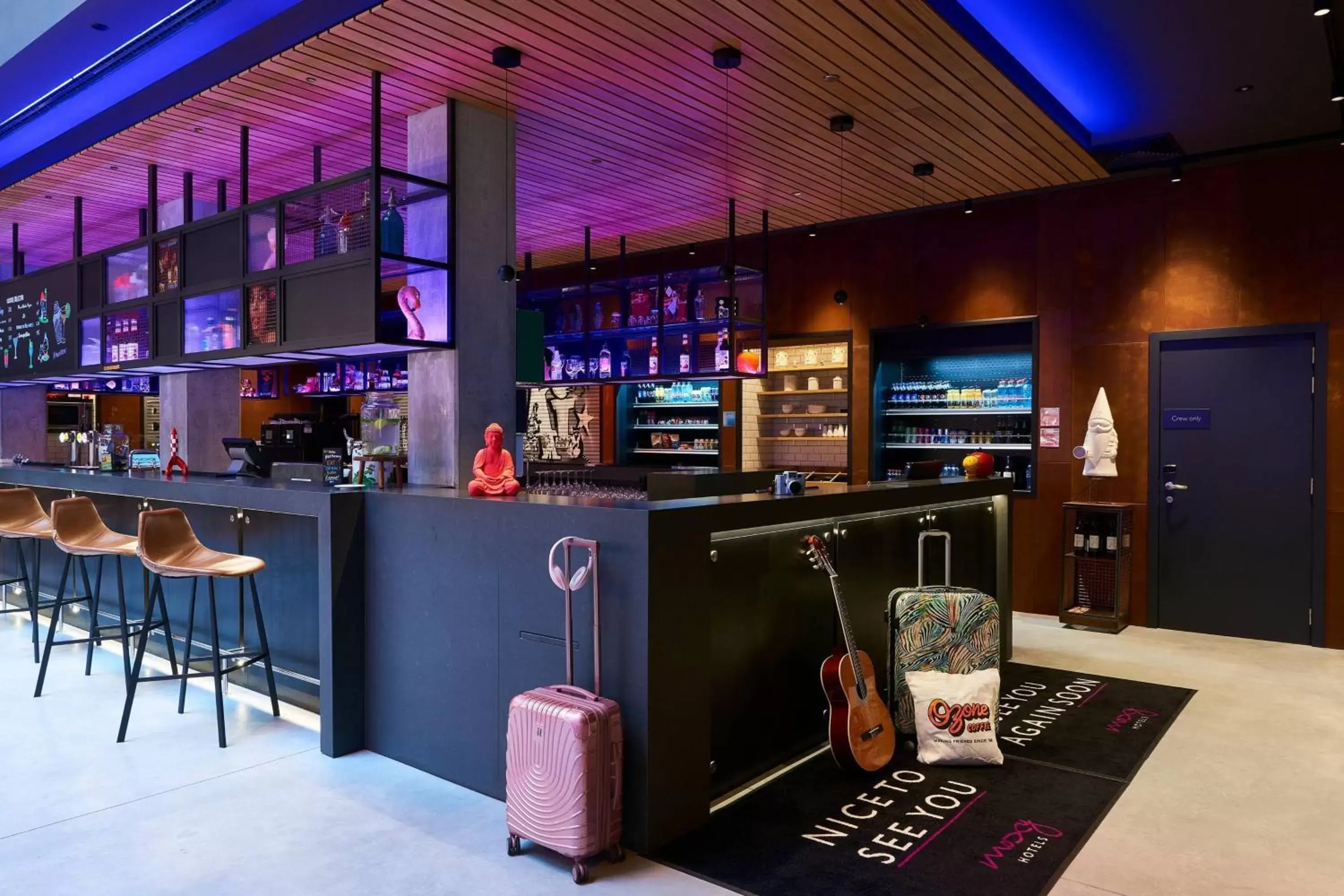 Lobby or reception, Lounge/Bar in Moxy Brussels City Center