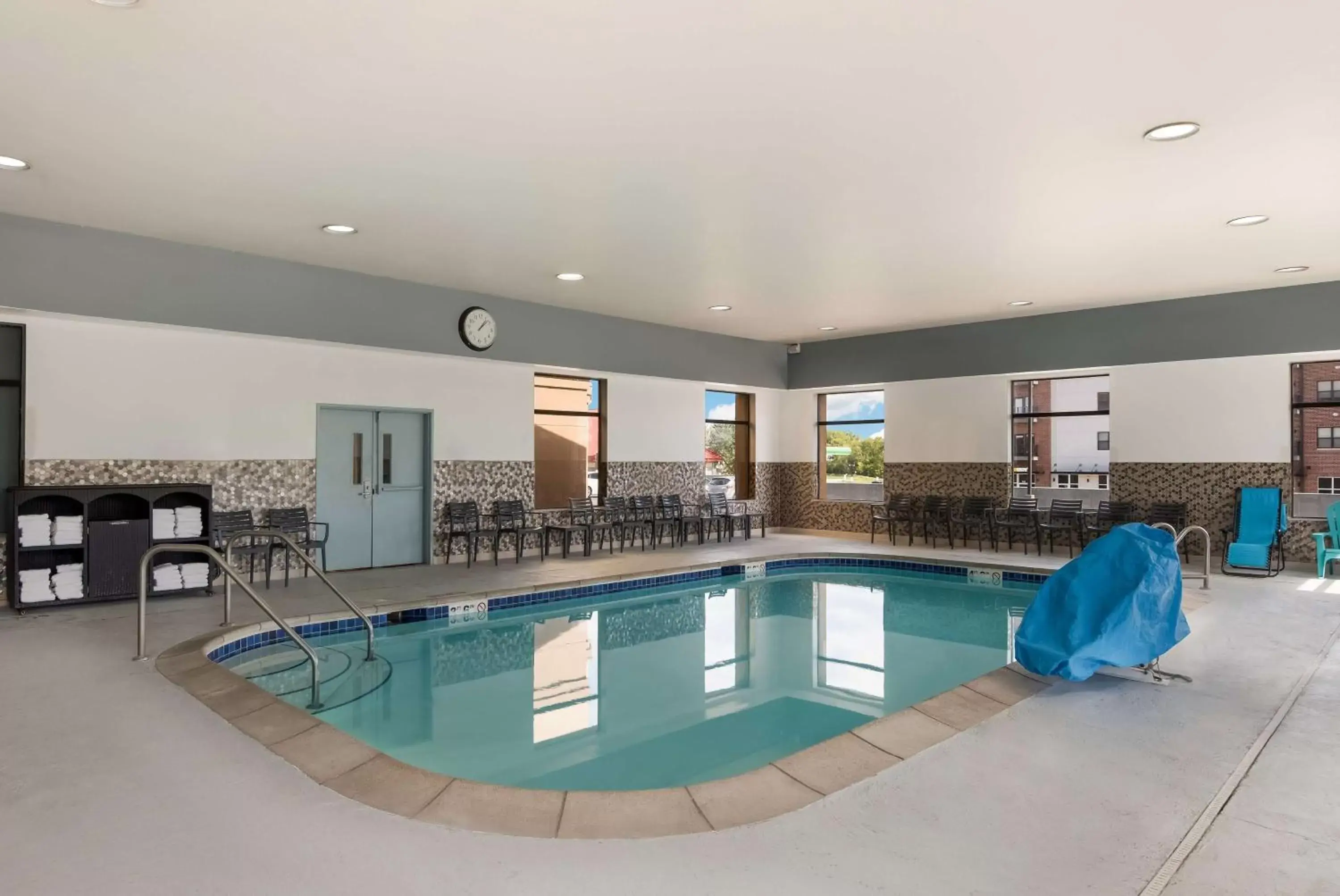 Pool view, Swimming Pool in SureStay Plus Hotel by Best Western Coralville Iowa City
