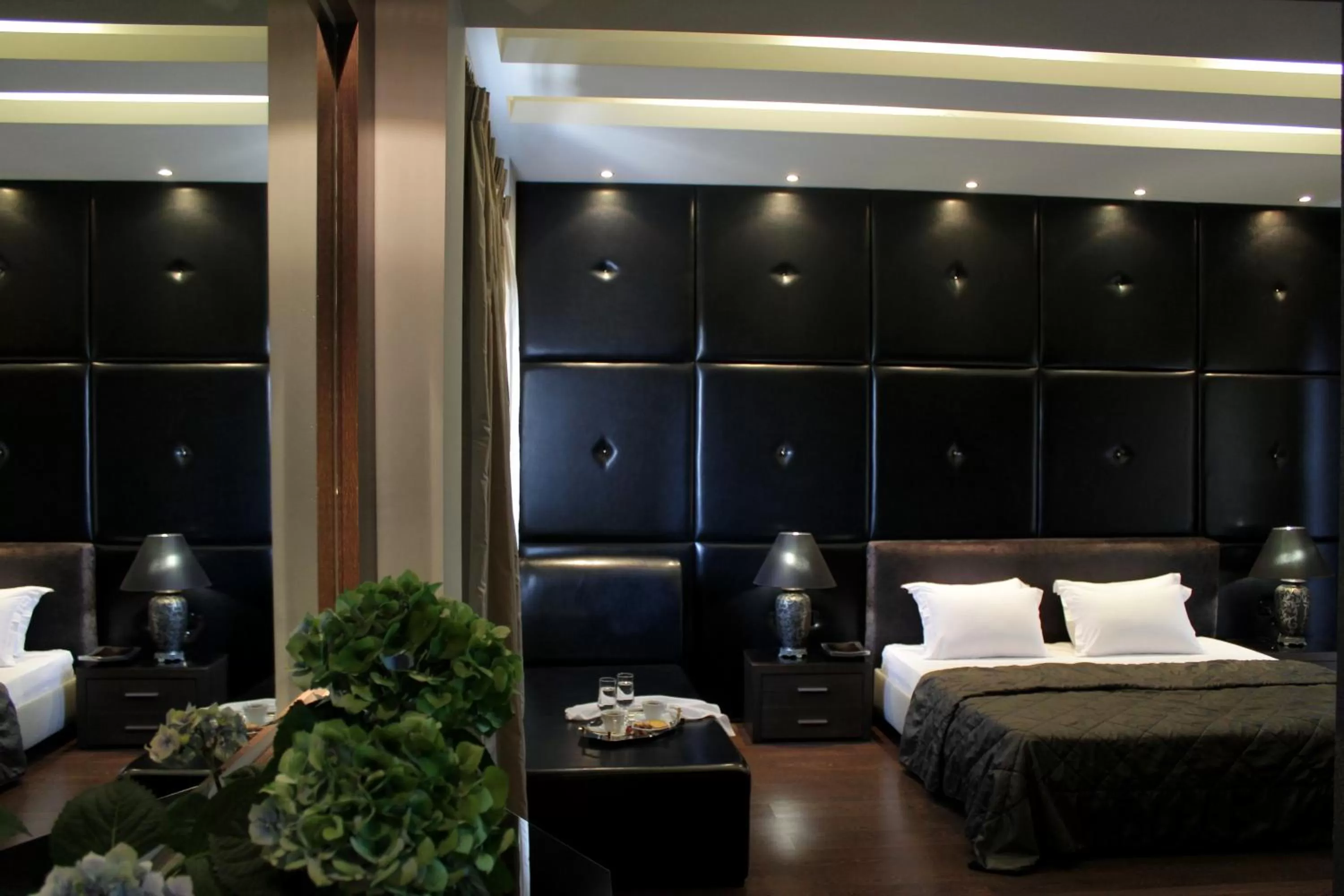 Bed in Galaxy Art Hotel