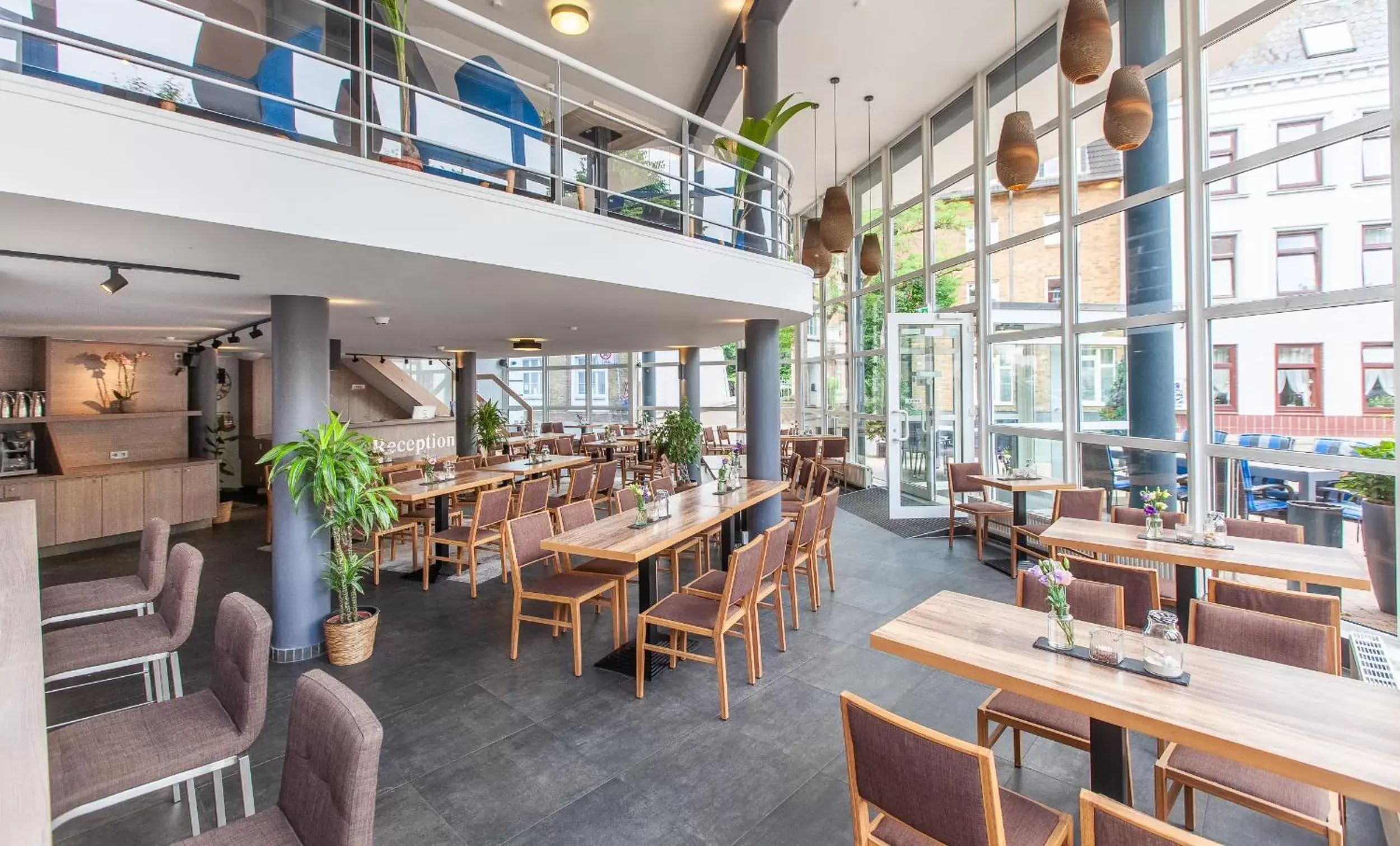 Lobby or reception, Restaurant/Places to Eat in Hotel am Fjord