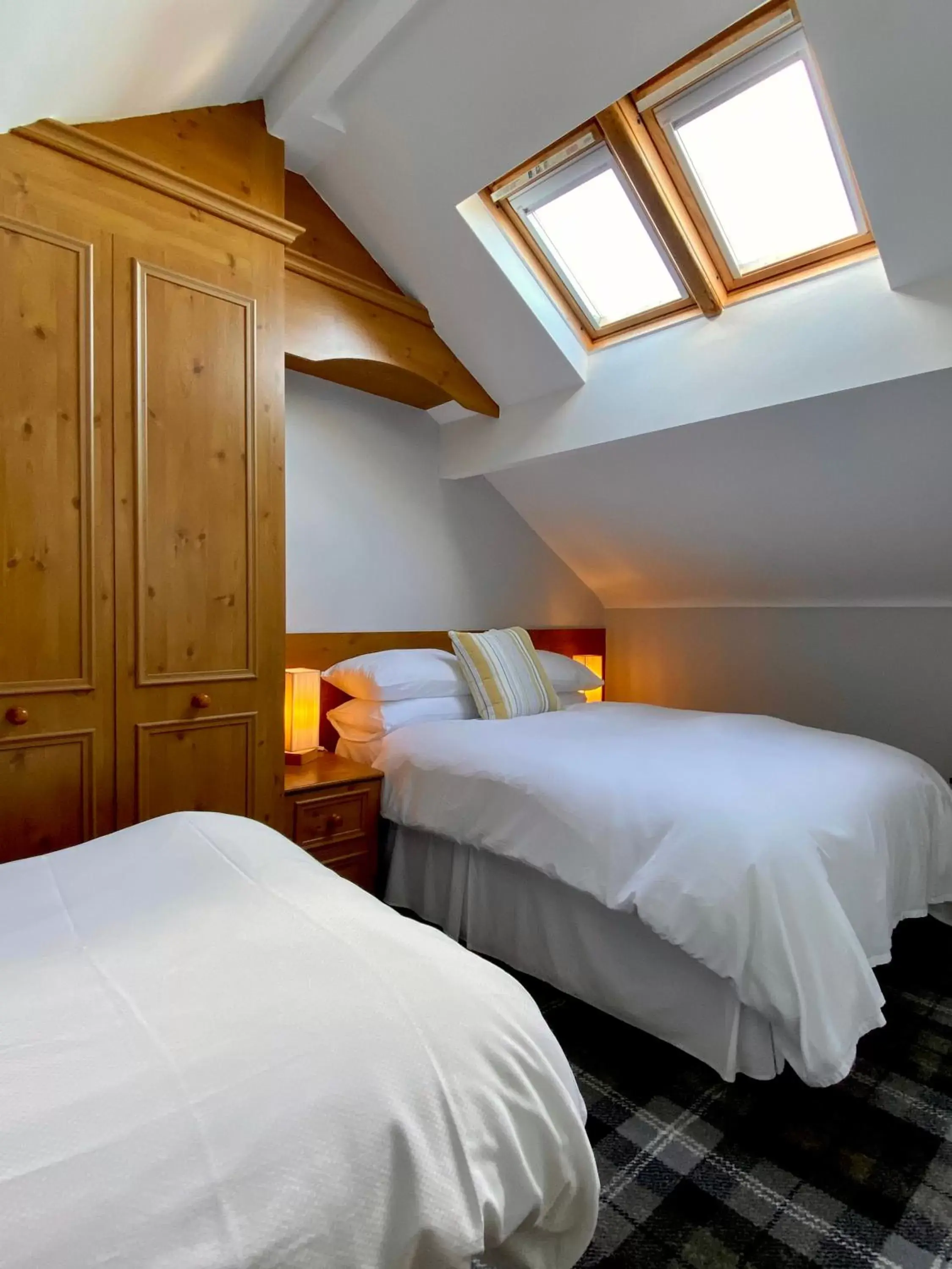 Bed in Cumbrian Lodge