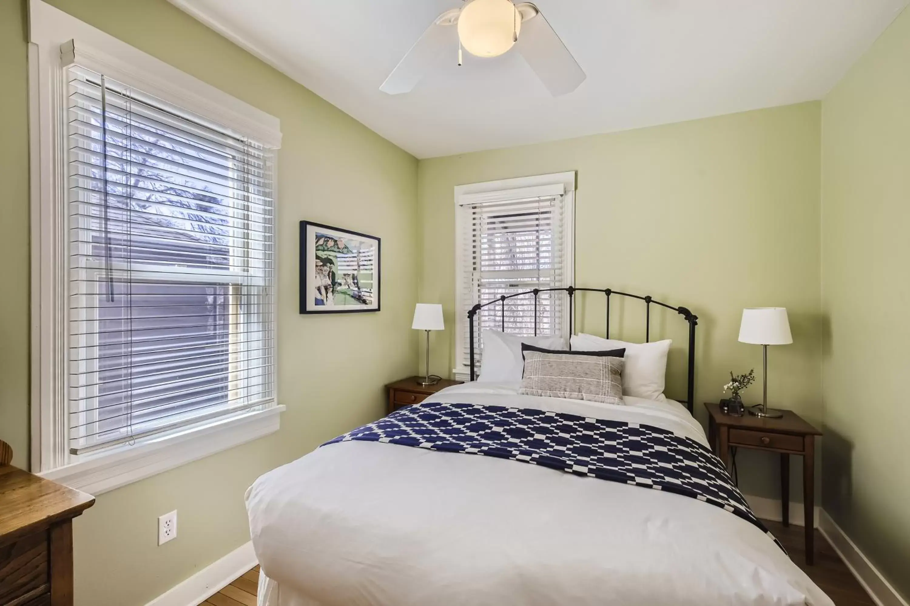 Bed in Colorado Chautauqua Cottages