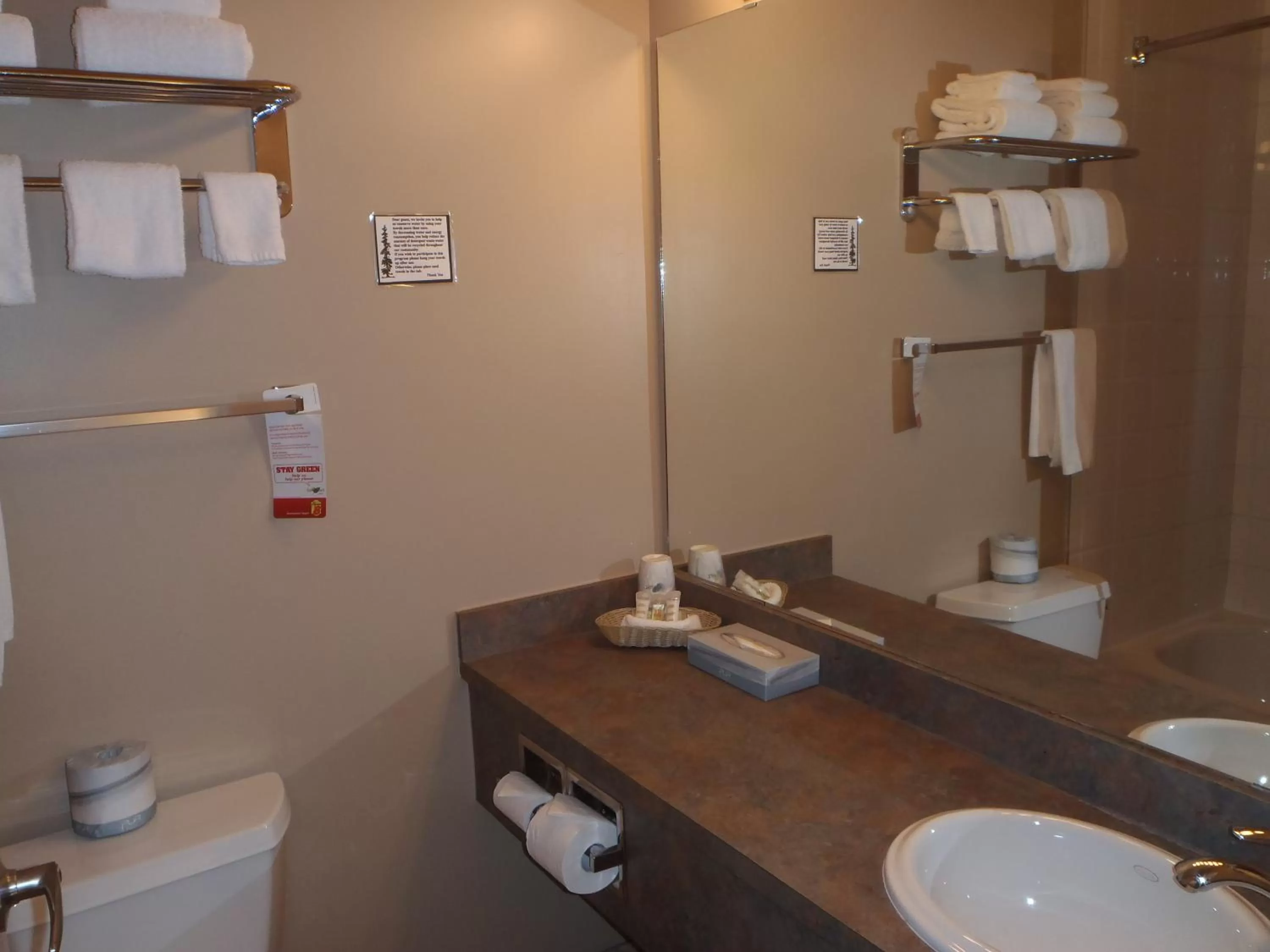 Bathroom in Super 8 by Wyndham Pincher Creek AB