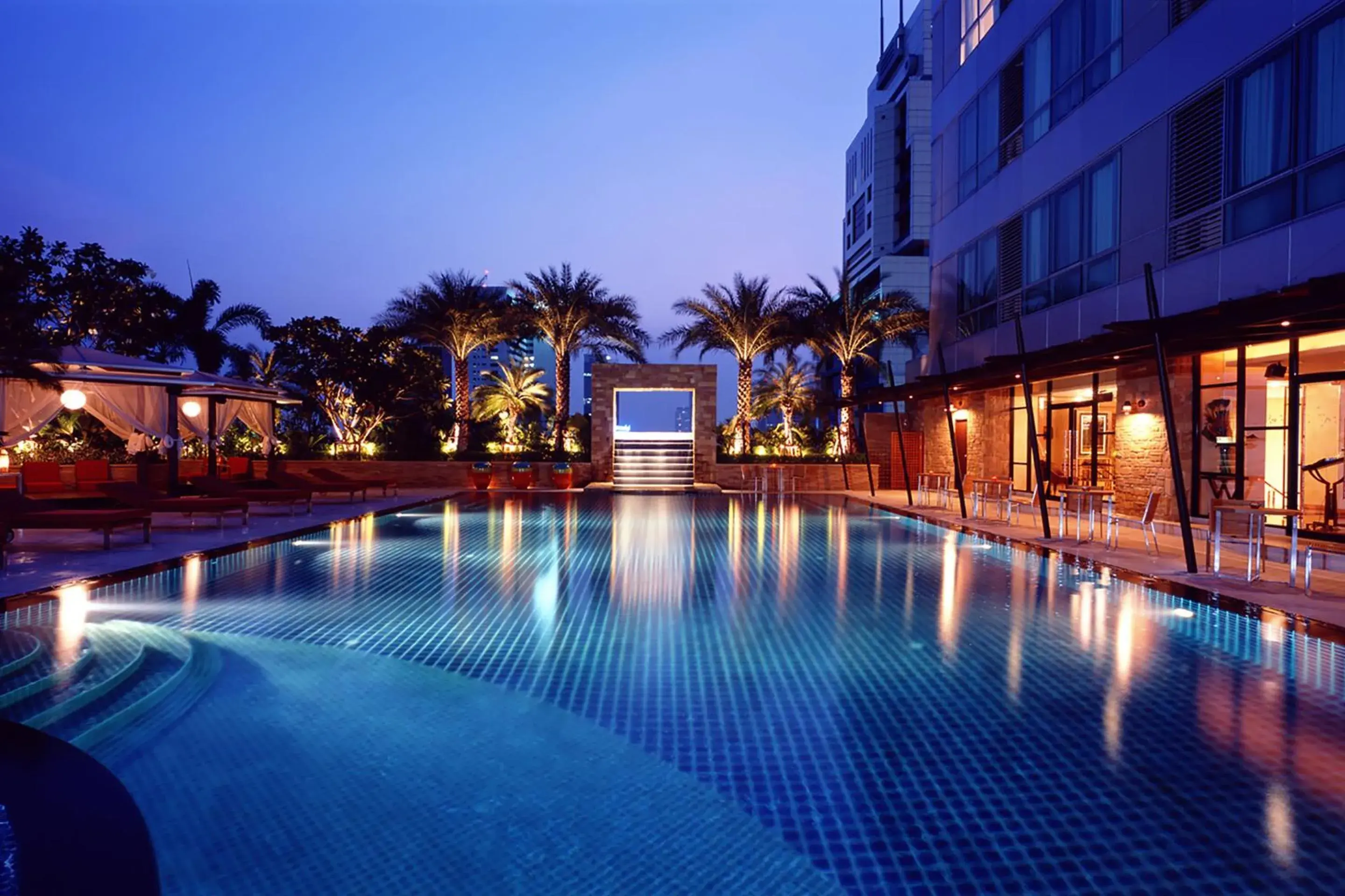 Swimming pool, Property Building in Ascott Sathorn Bangkok (SHA Extra Plus)
