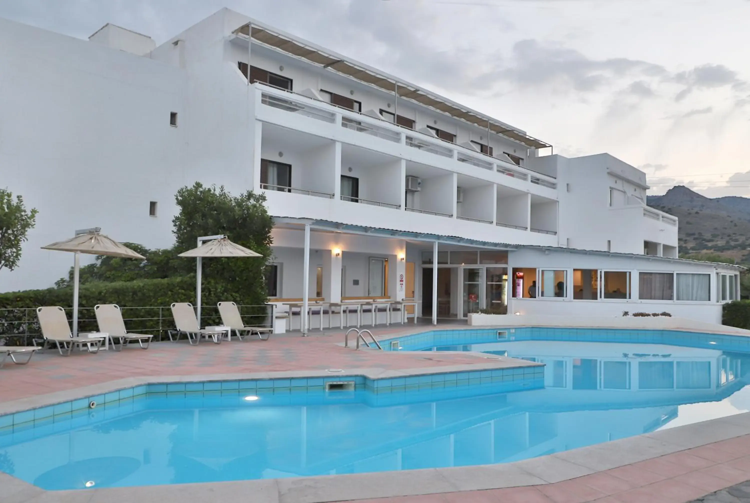 Property building, Swimming Pool in Elounda Krini Hotel